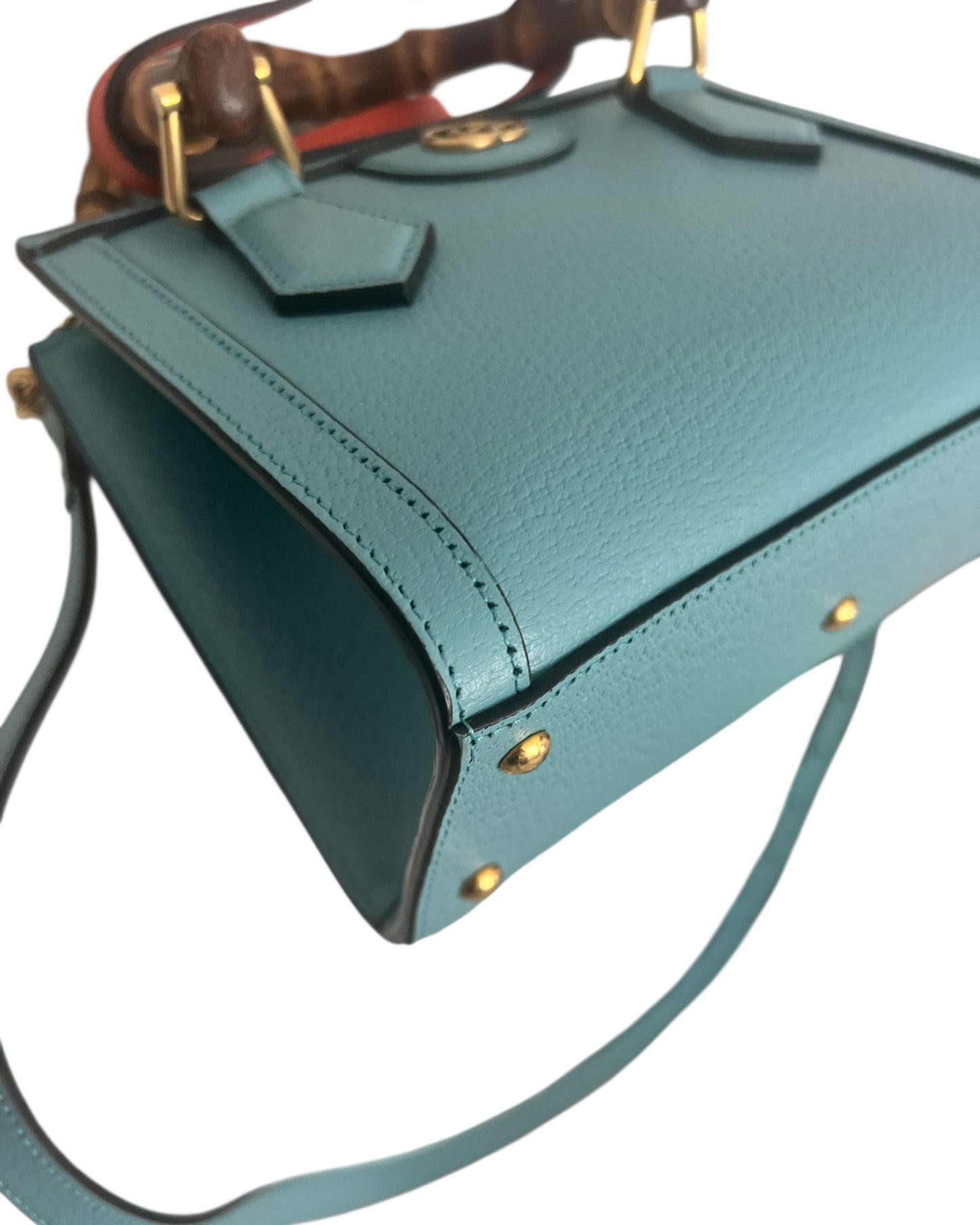 Gucci Diana Mini Tote Bag – Blue Leather