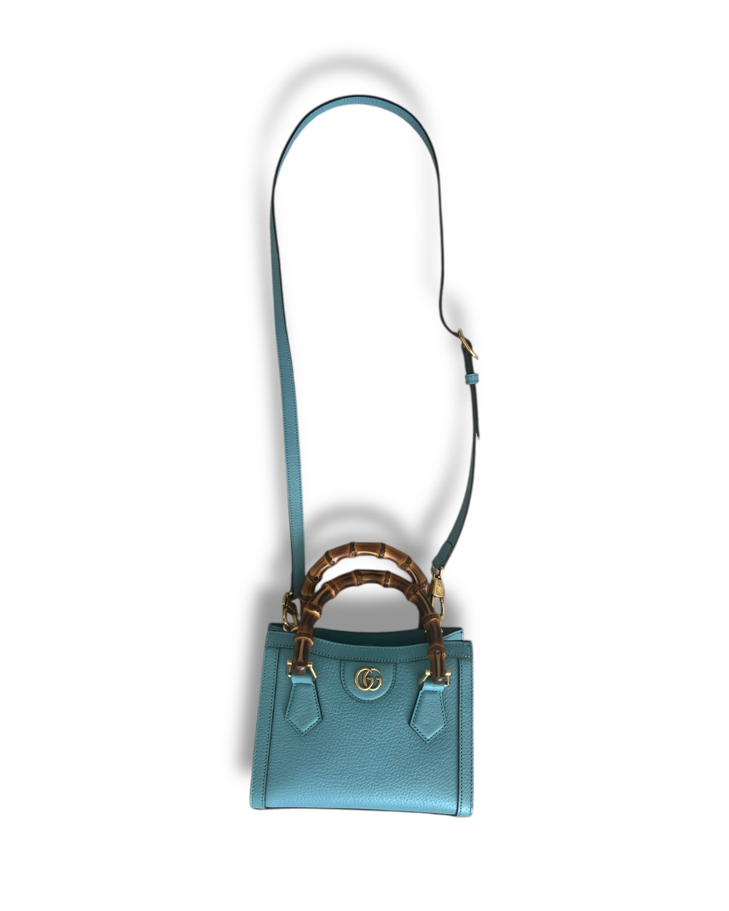 Gucci Diana Mini Tote Bag – Blue Leather