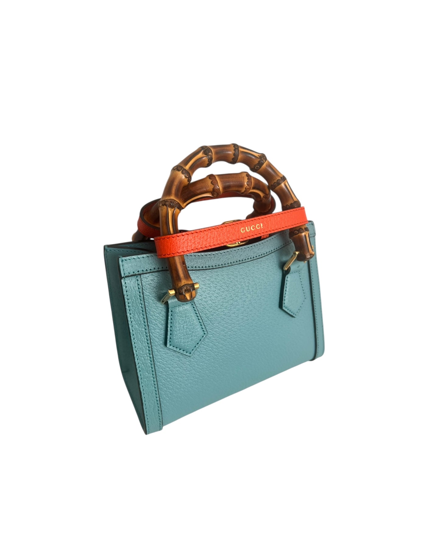 Gucci Diana Mini Tote Bag – Blue Leather