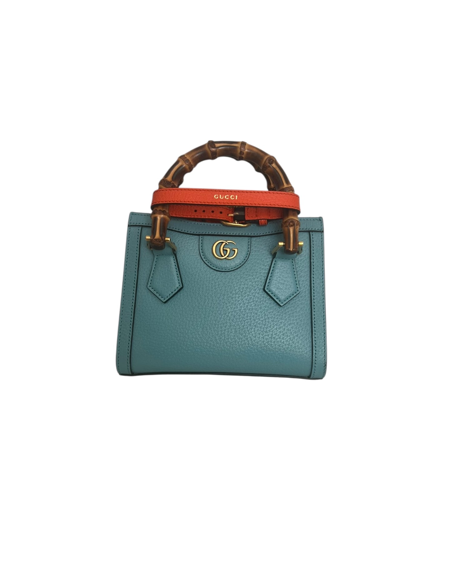 Gucci Diana Mini Tote Bag – Blue Leather