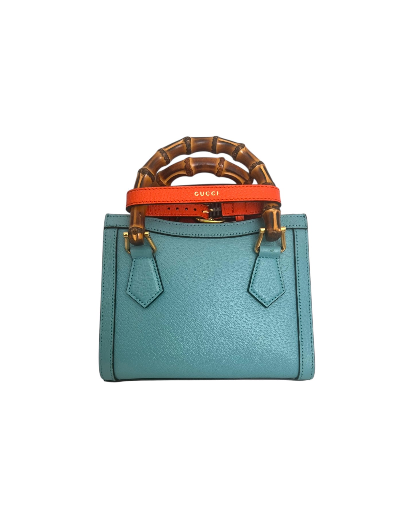 Gucci Diana Mini Tote Bag – Blue Leather