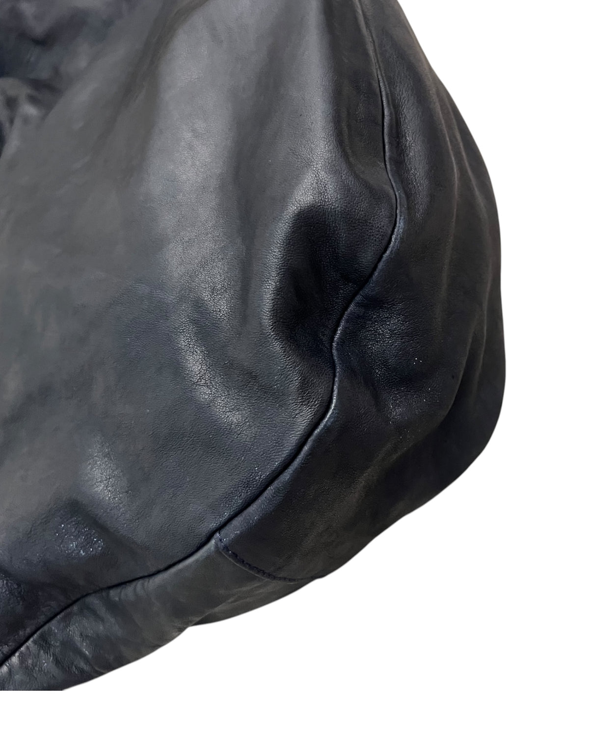 Jimmy Choo Navy Leather Hobo Shoulder Bag