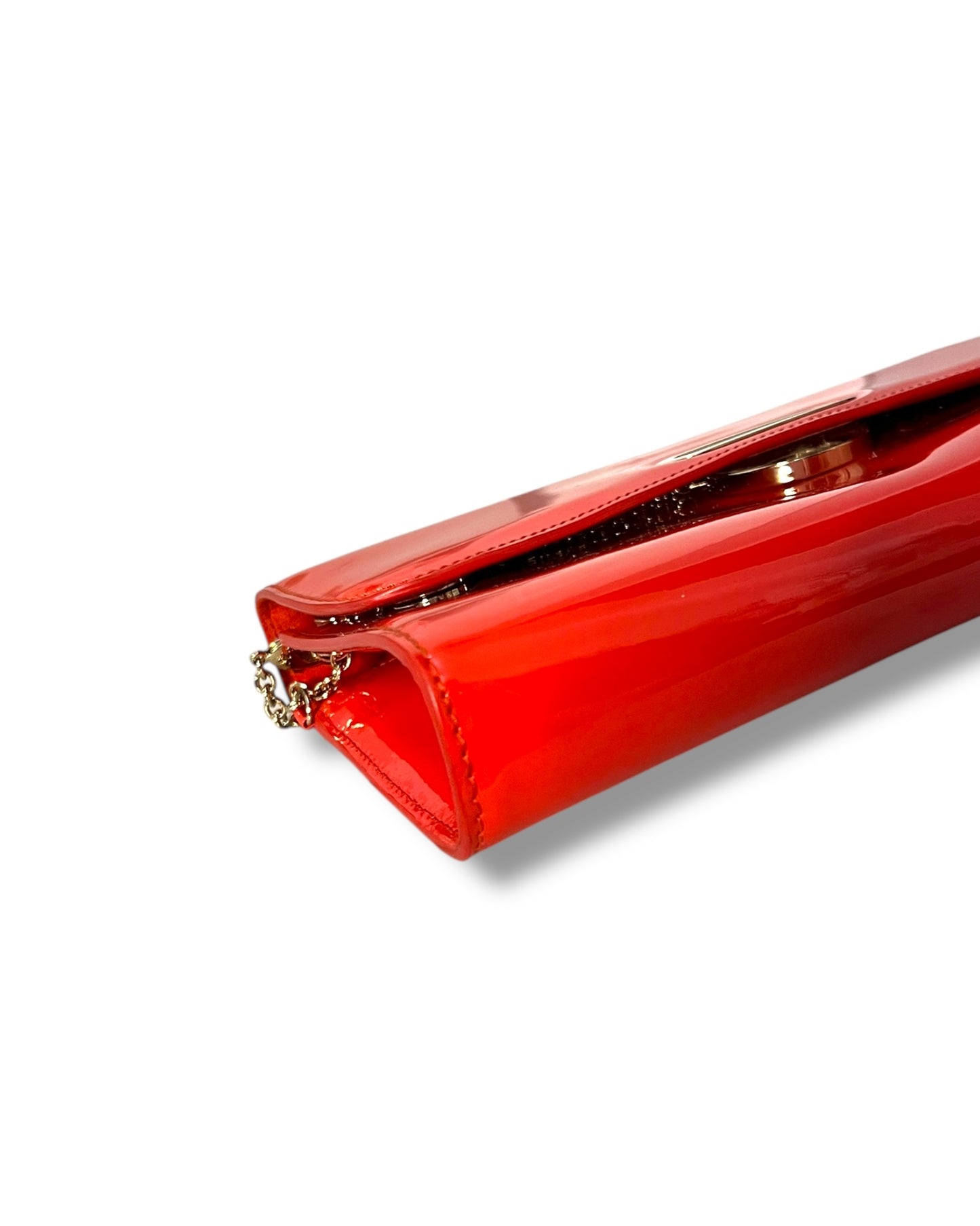 Christian Louboutin Riviera Clutch – Red Patent Calf