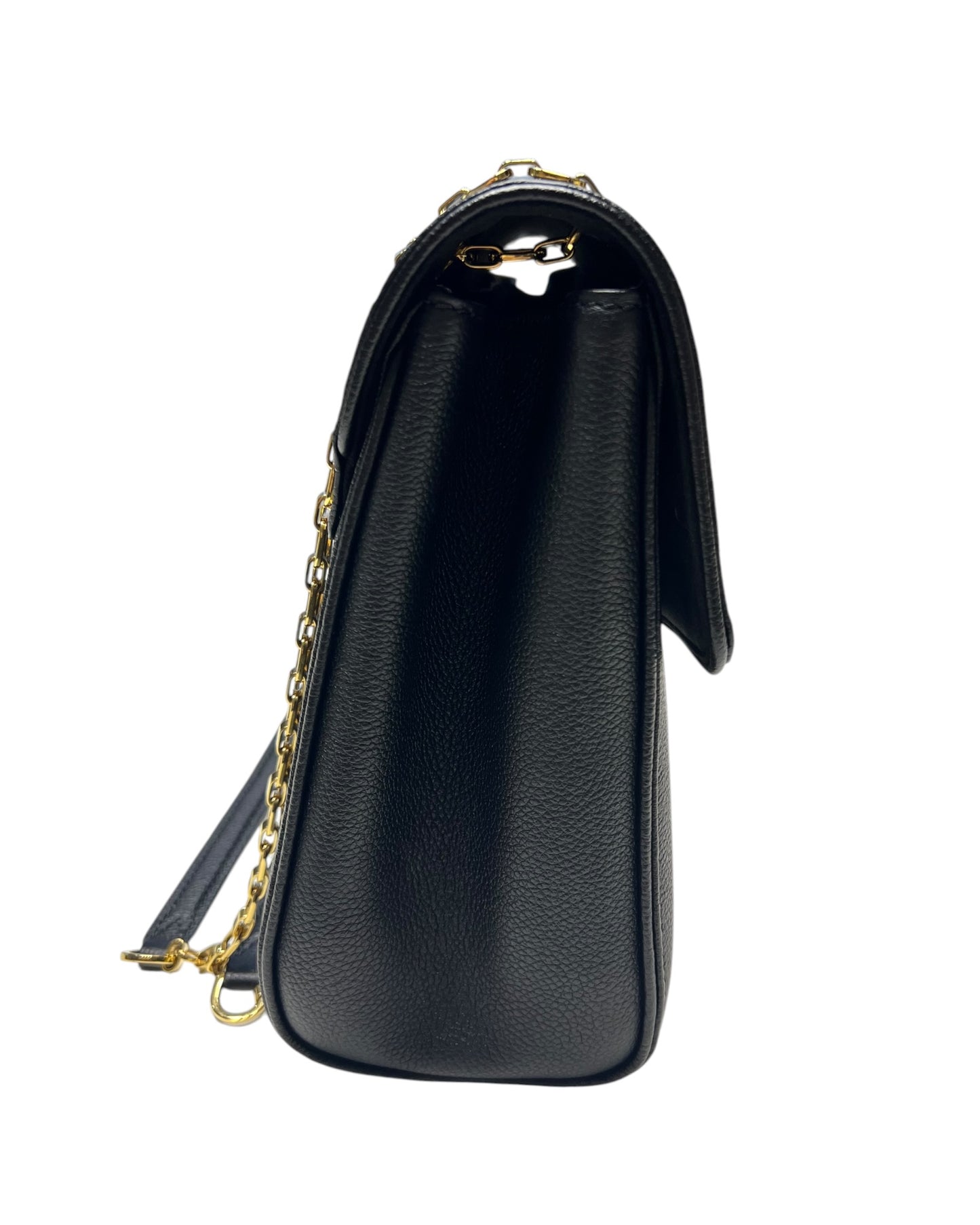 Louis Vuitton Saint-Germain MM Black Monogram Empreinte Leather Shoulder Bag – Gold Hardware
