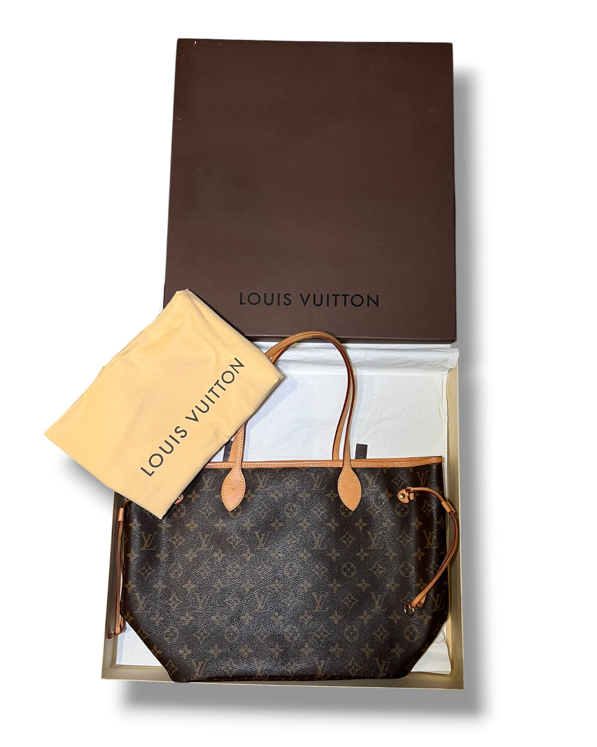Louis Vuitton Neverfull MM Monogram Canvas Tote Bag