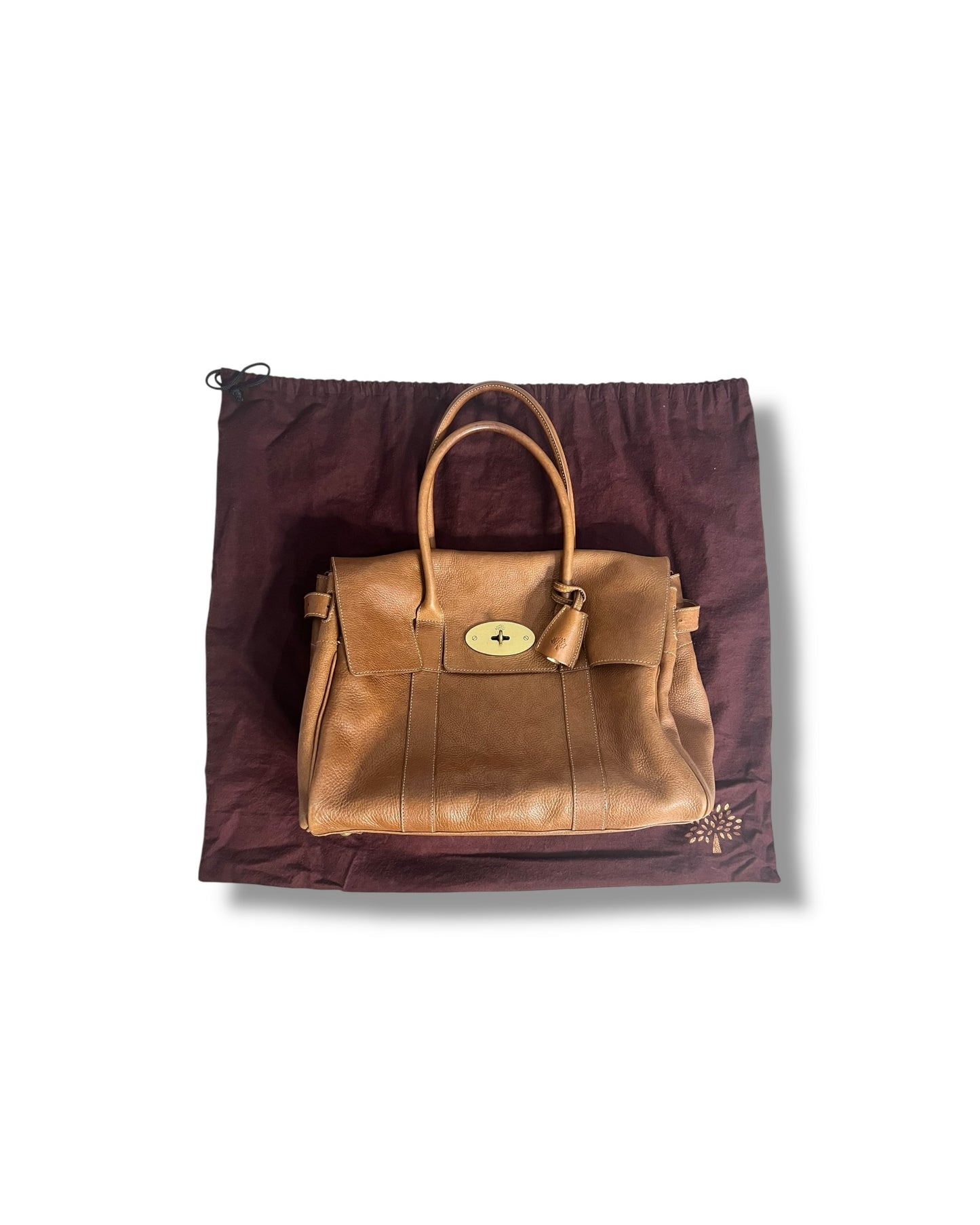 Mulberry Bayswater Small Classic Grain Leather Bag in Oak - The Luxury Savvy
