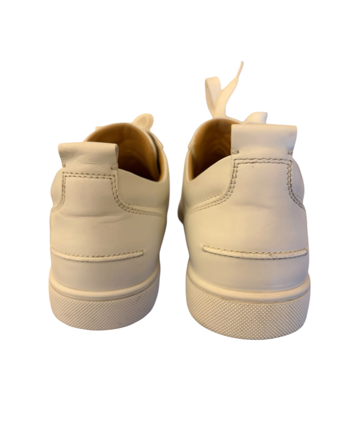 Christian Louboutin Louis Junior Spikes Flat Trainers – White