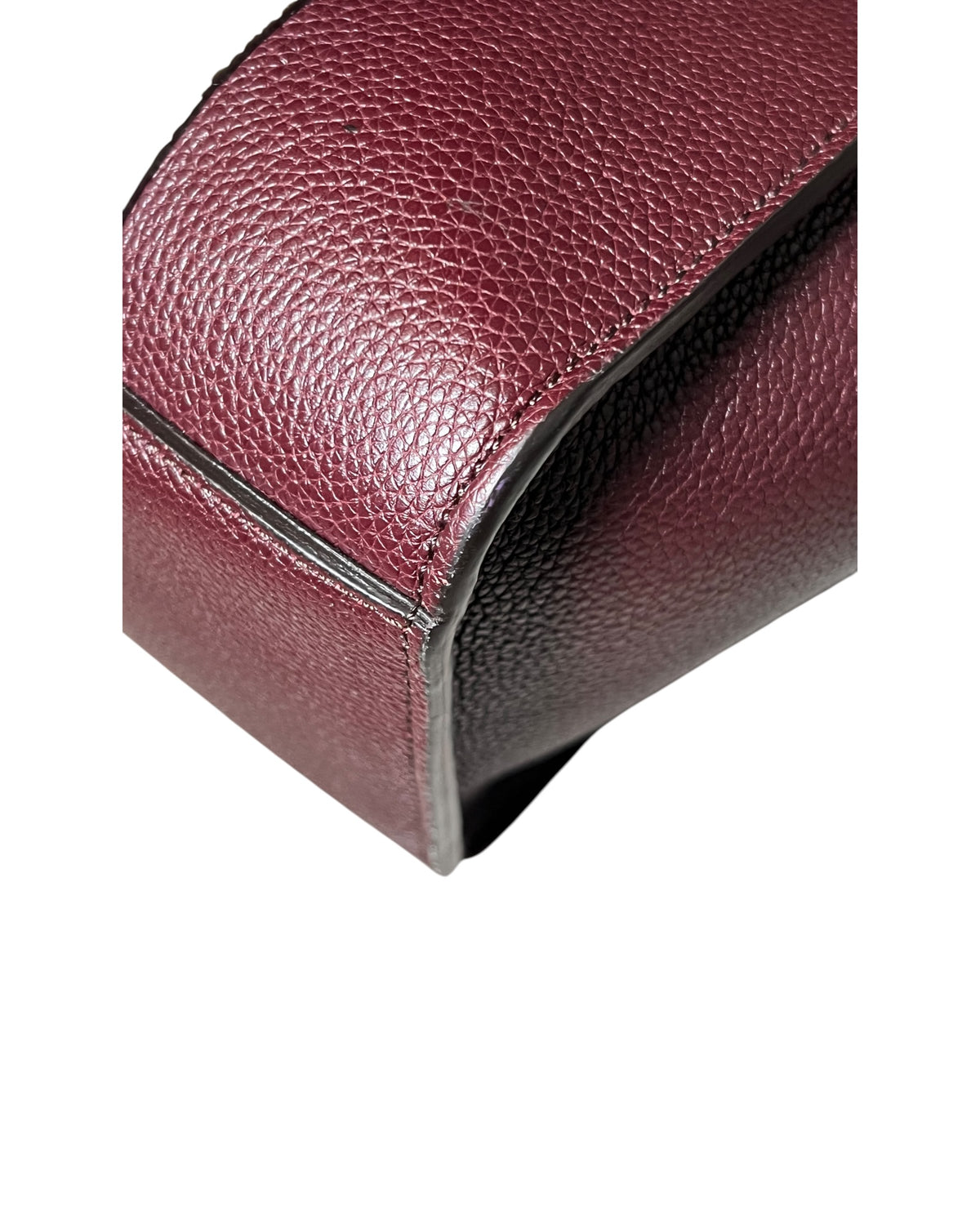 Mulberry College Stripe Tote Burgundy