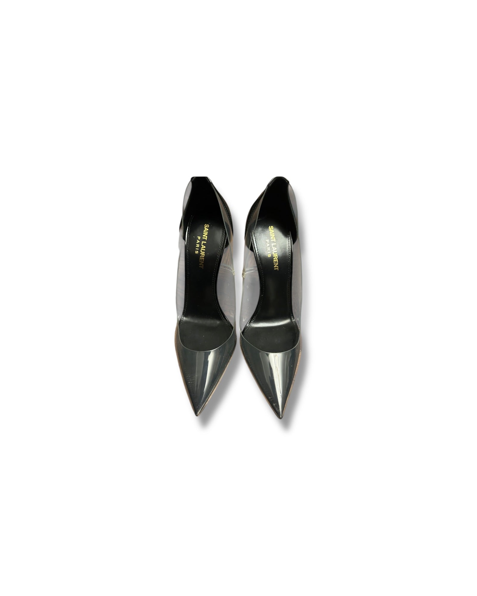 Saint Laurent Opyum 110 Transparent Pumps - Size 38 - Pre-Owned - The Luxury Savvy