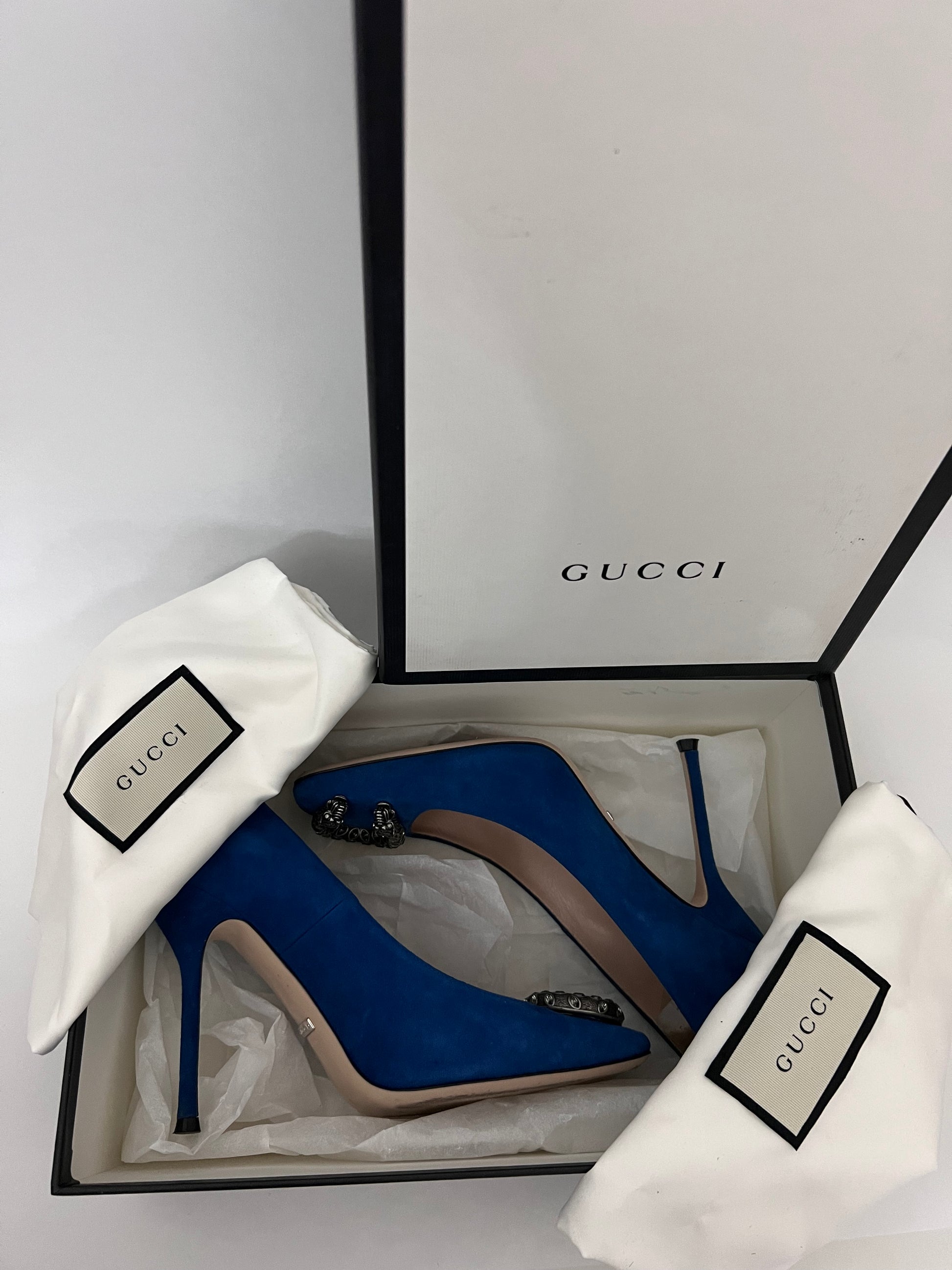 GUCCI DIONYSUS SUEDE PUMPS - The Luxury Savvy