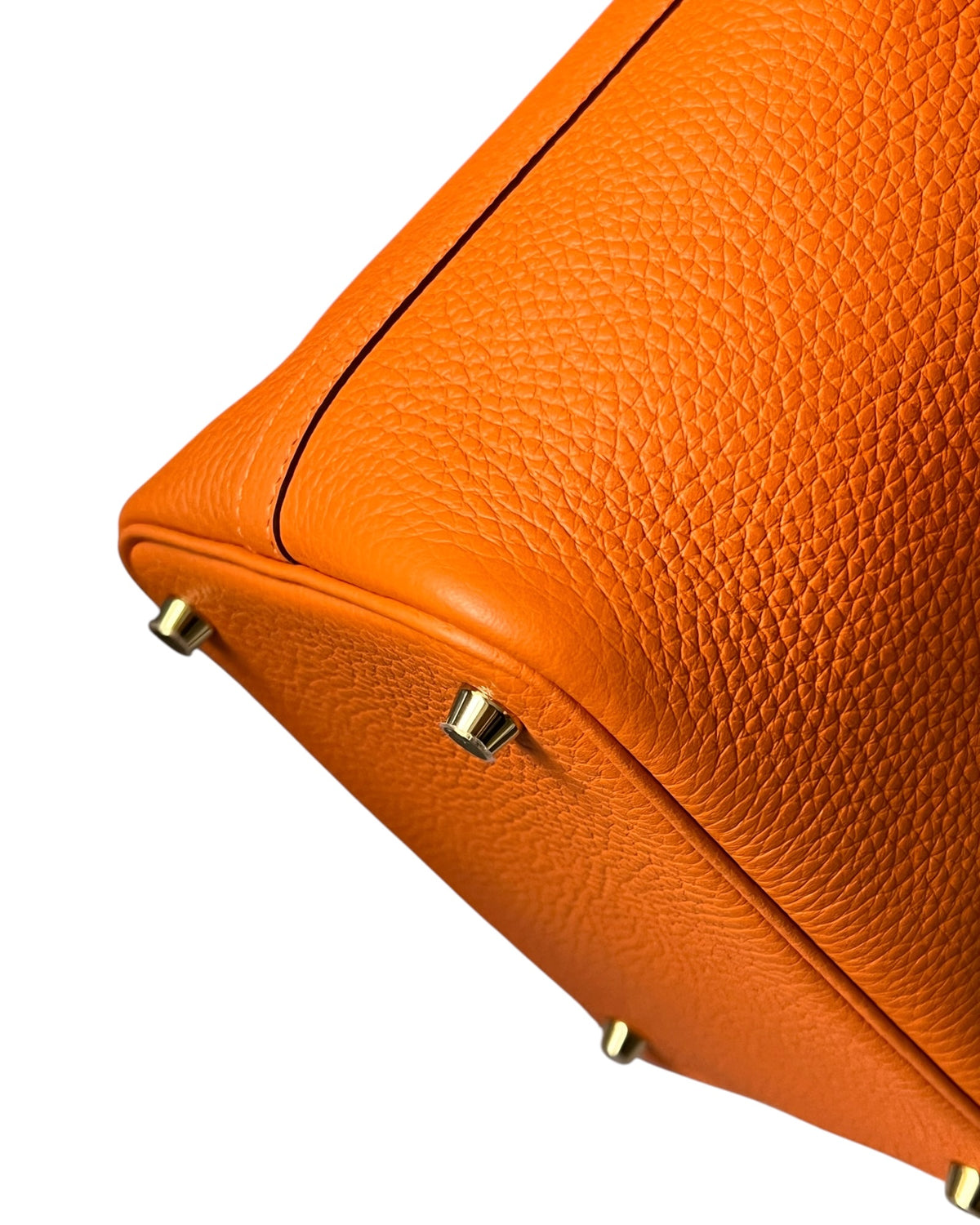 Hermès Picotin 18 Orange H Taurillon Clemence Gold Hardware