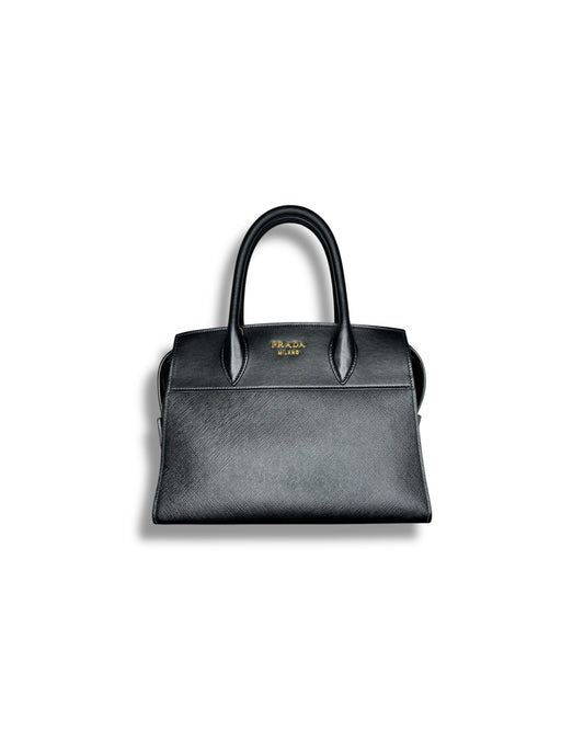 Prada Saffiano City Tote Bag – Black (Nero) - The Luxury Savvy