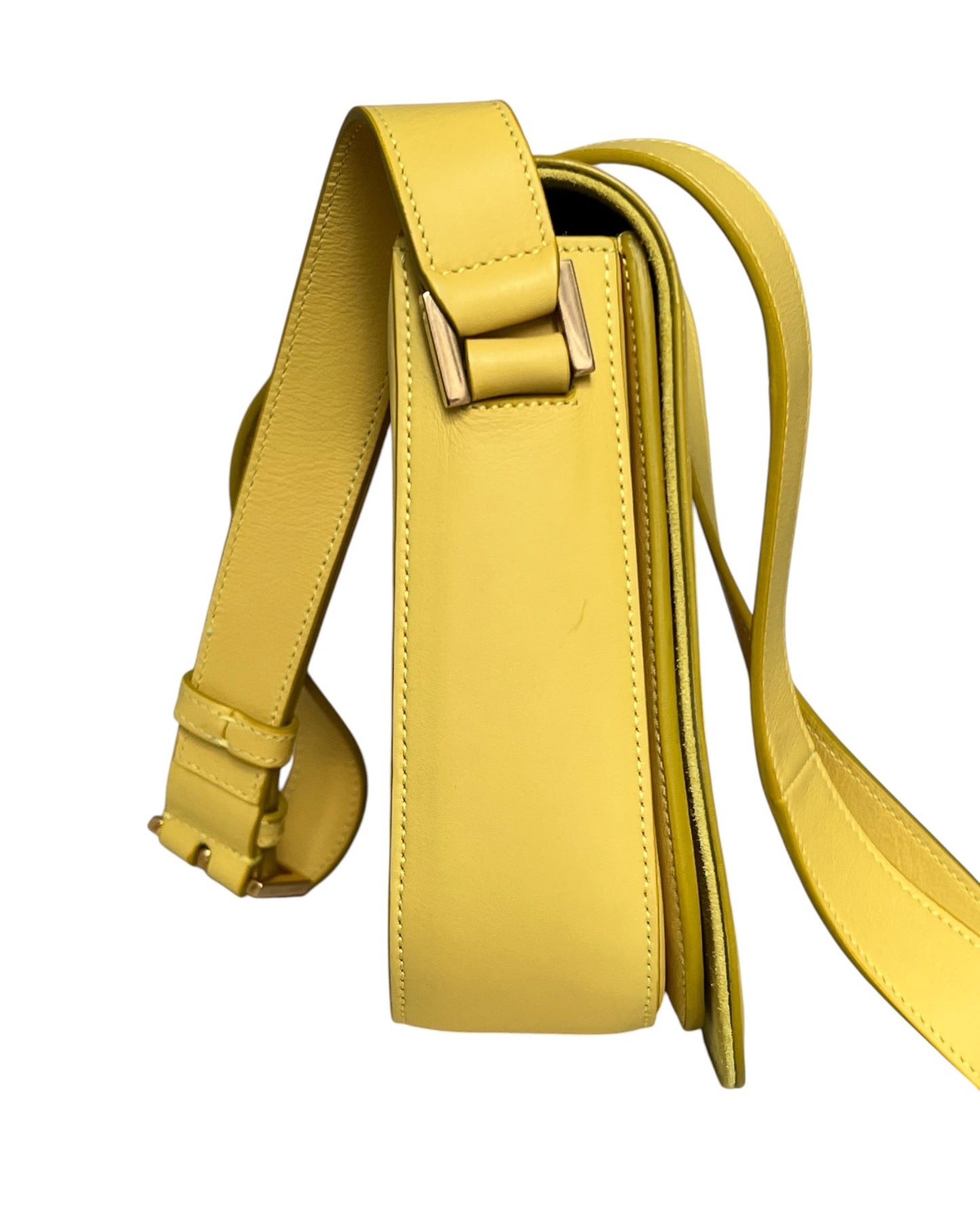 Saint Laurent Crossbody Bag - Yellow - Gold Hardware