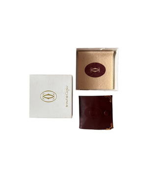 Cartier Vintage Red Leather Coin Holder