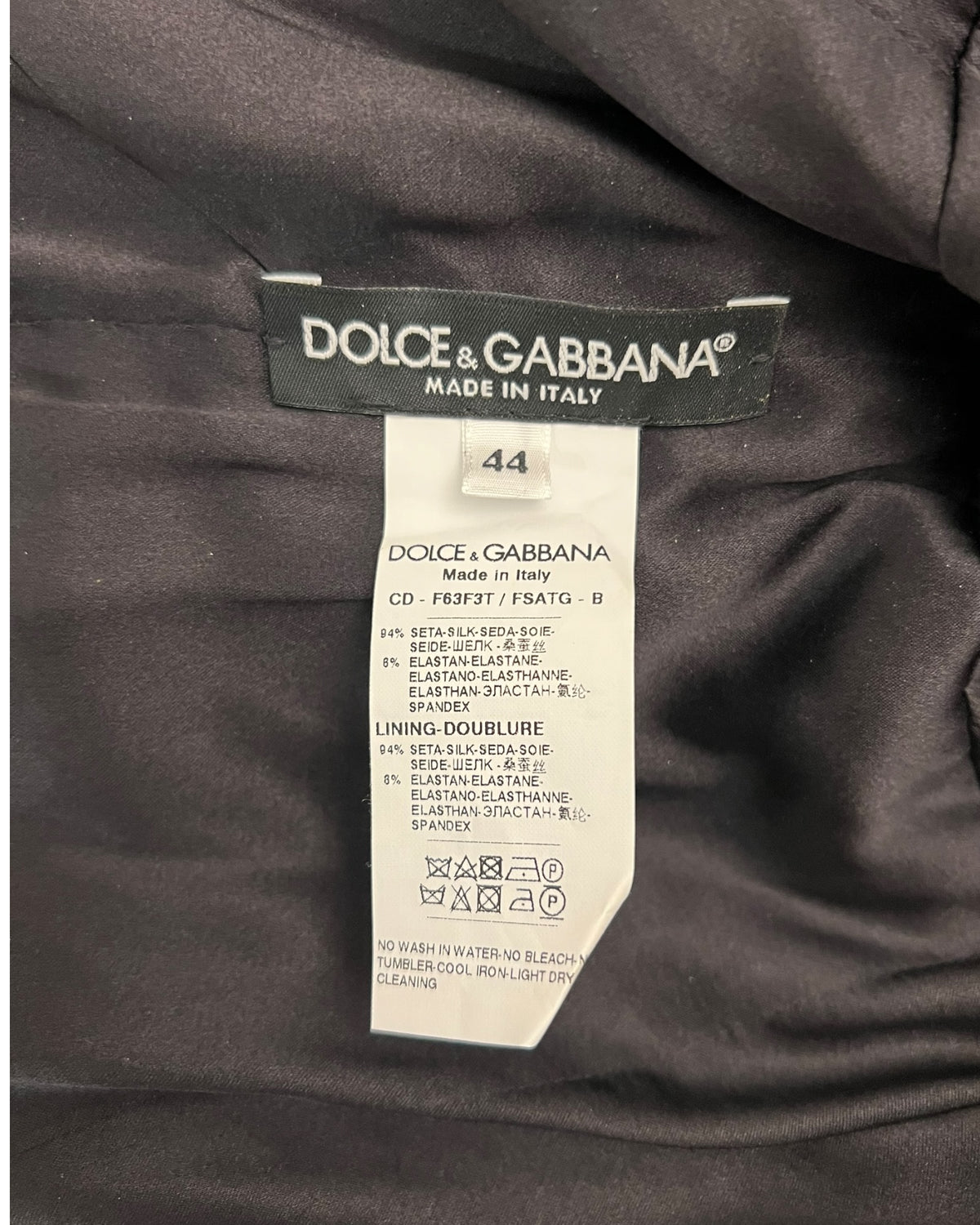 Dolce & Gabbana Black Floral Silk Midi Dress – IT 44