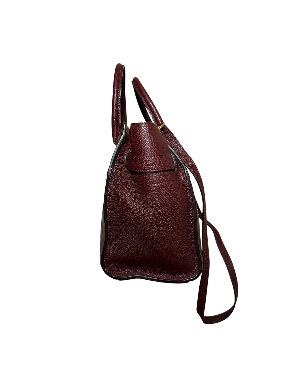 Mulberry College Stripe Tote Burgundy