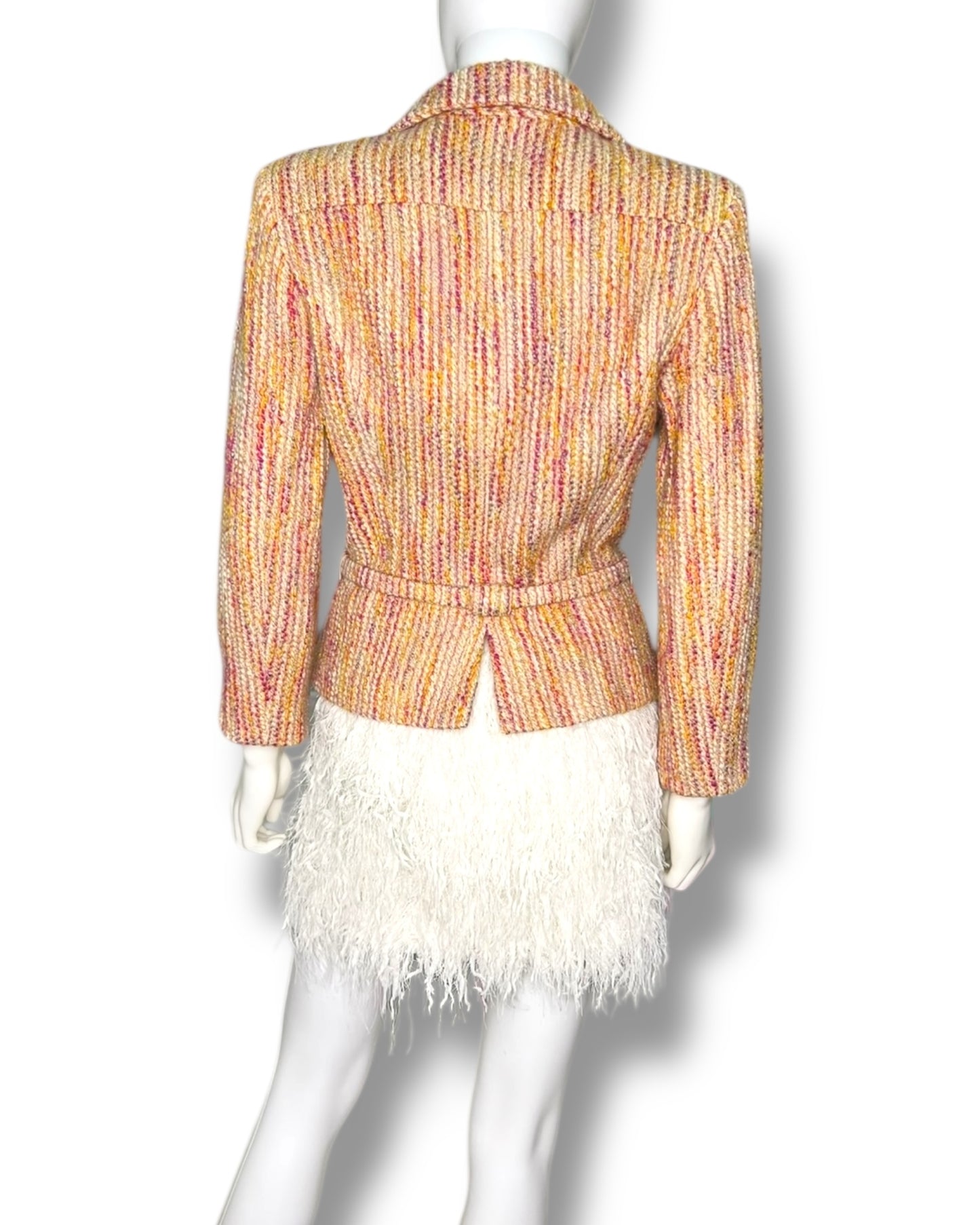Chanel Multicoloured Lesage Fantasy Tweed Jacket with Belt - The Luxury Savvy