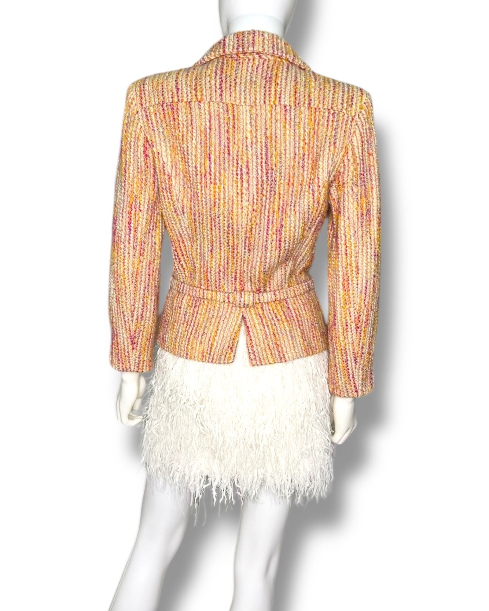 Chanel Multicoloured Lesage Fantasy Tweed Jacket with Belt - The Luxury Savvy