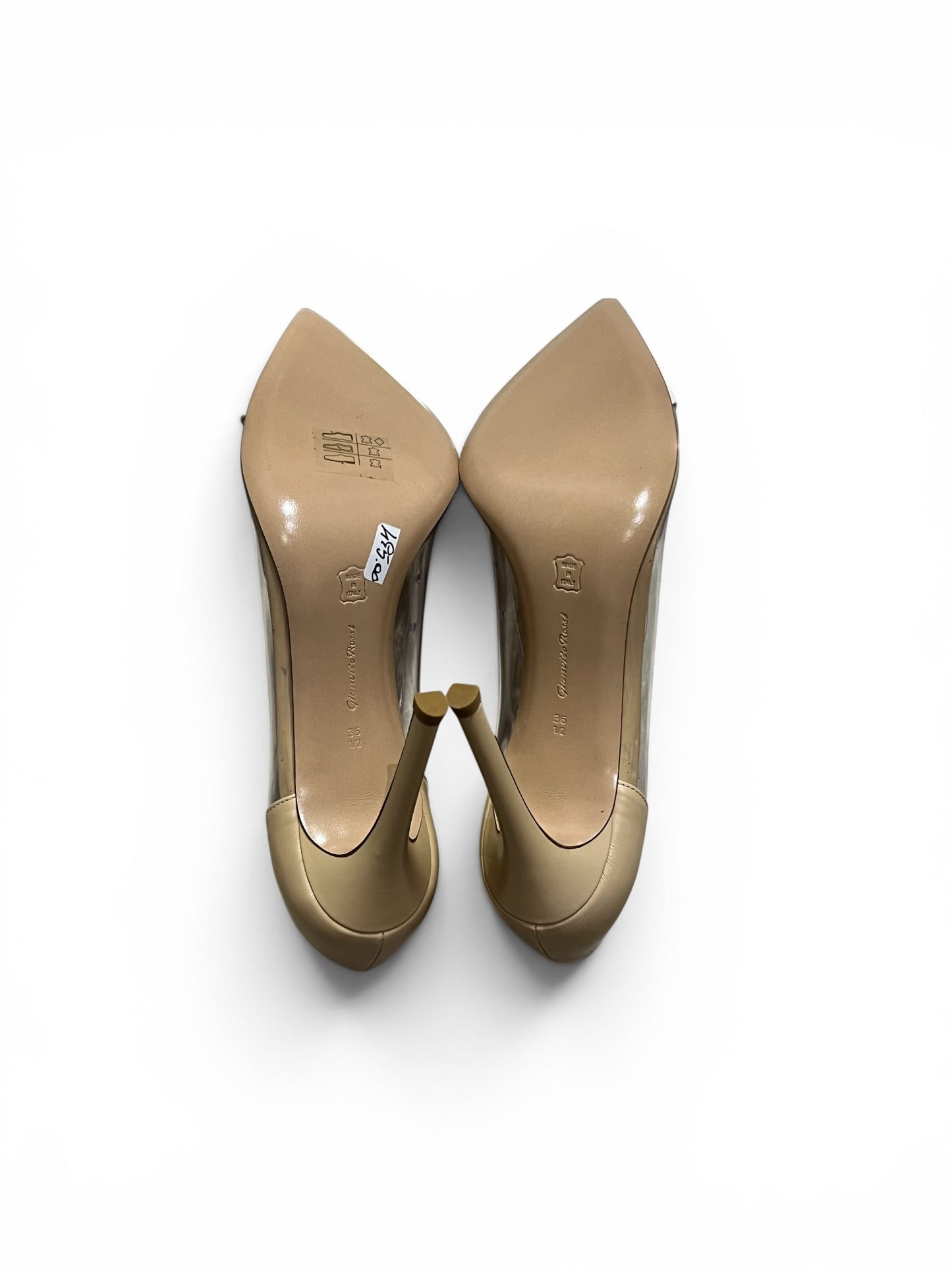 Gianvito Rossi Plexi Pumps White & Beige | Size EU 36.5