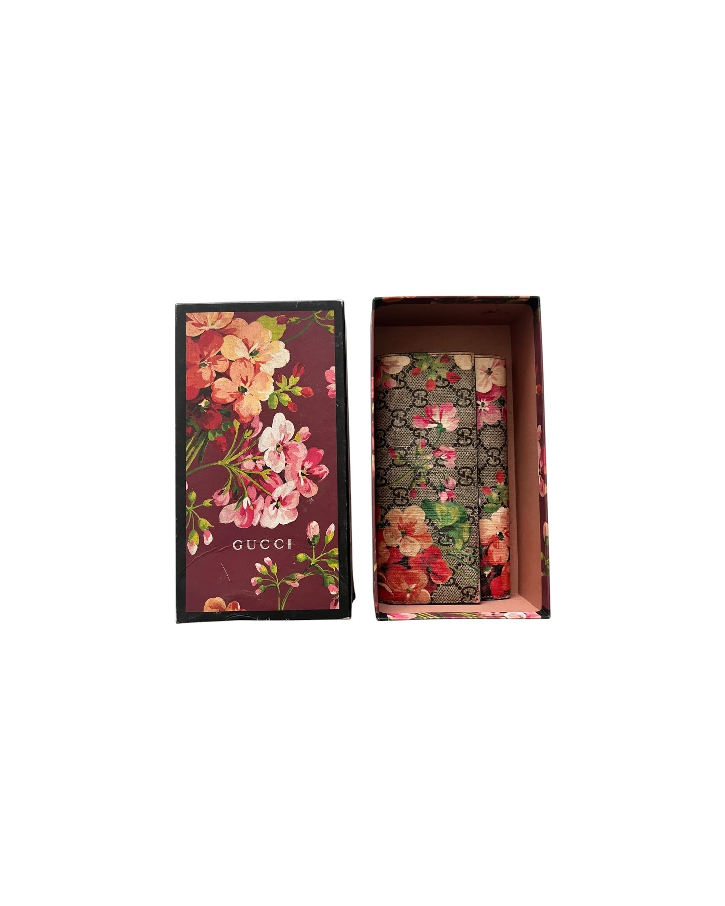 Gucci Blooms GG Supreme Continental Wallet - The Luxury Savvy
