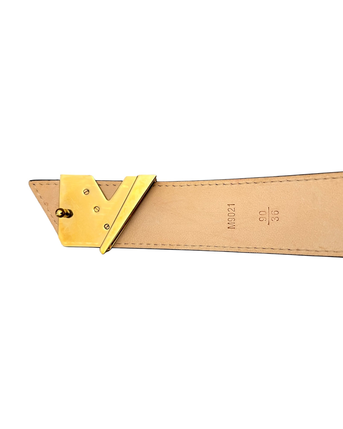 Louis Vuitton Twist 40mm Belt Black Epi Leather Gold Hardware