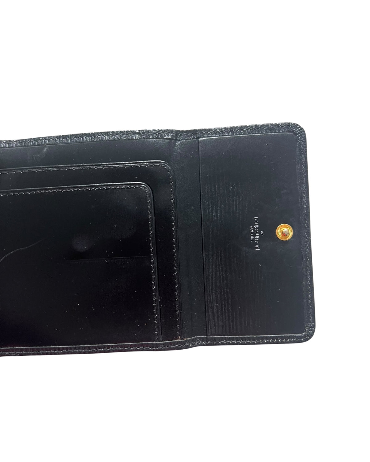 Louis Vuitton Vintage Compact Wallet – Black Épi Leather