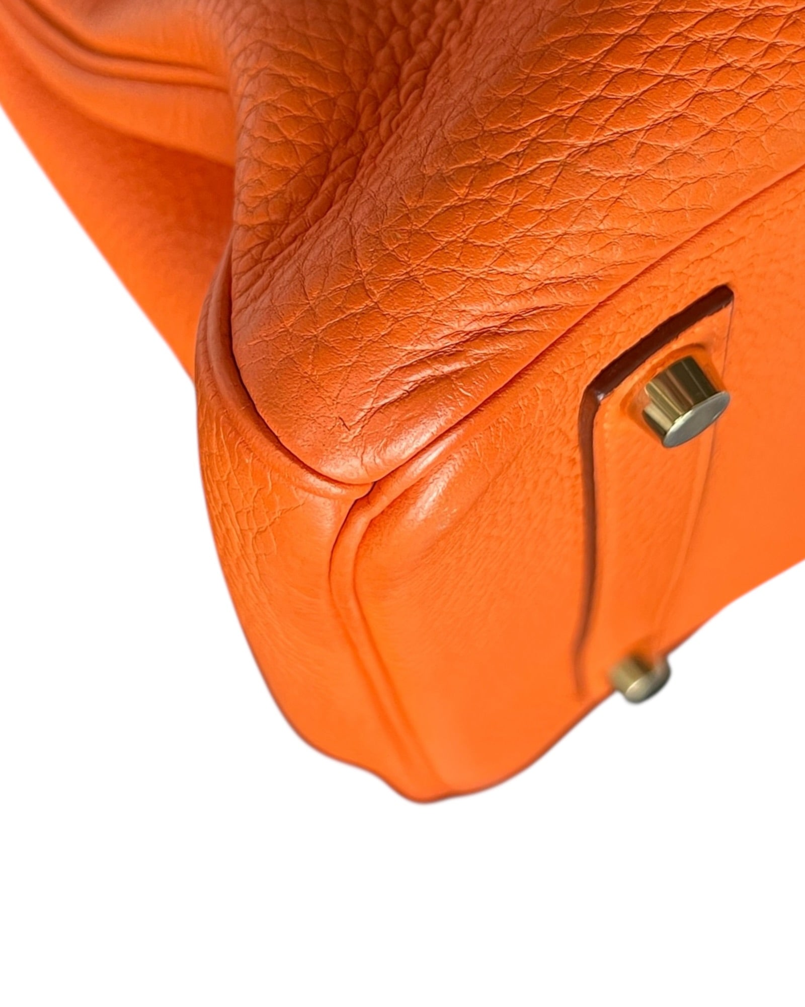 Hermès Birkin 35 Orange Clemence Leather | Very Good Pre-Owned Condition - The Luxury Savvy