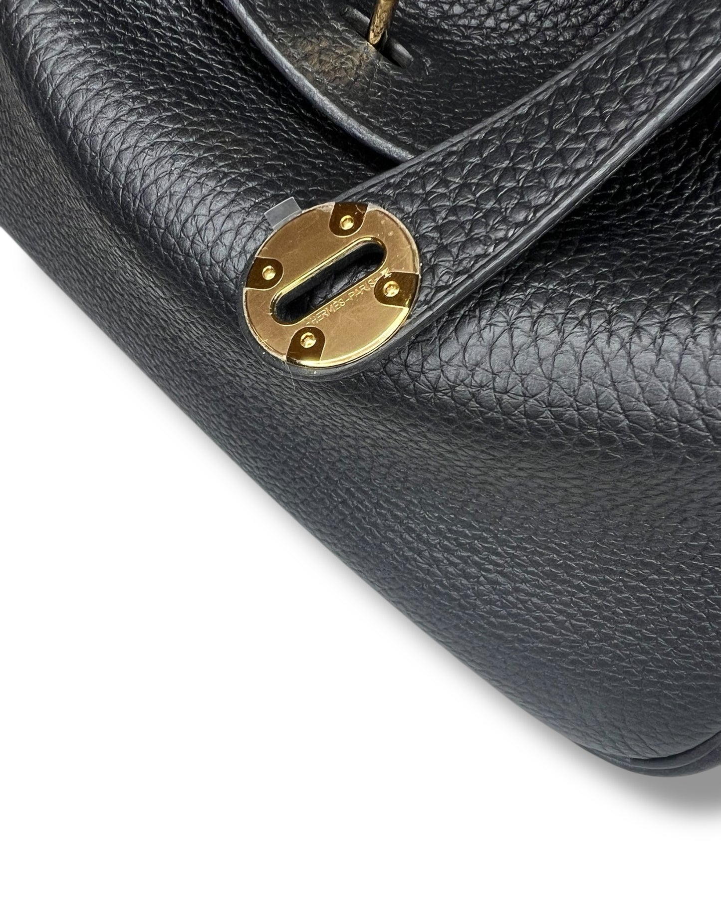 Hermès Lindy 26 – Black Clemence Leather with Gold Hardware (K Stamp 2025)