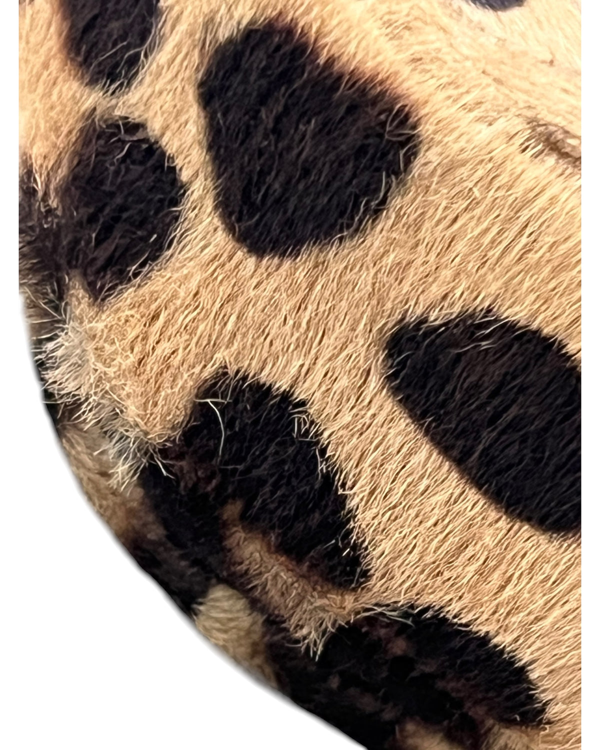 Christian Dior Vintage Malice Leopard Print Pony Hair Shoulder Bag