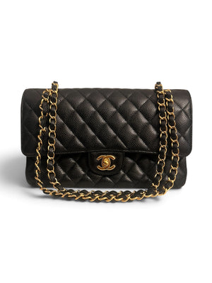 Chanel Classic Medium Flap Bag – Caviar Leather, Gold Hardware | Pre-Owned