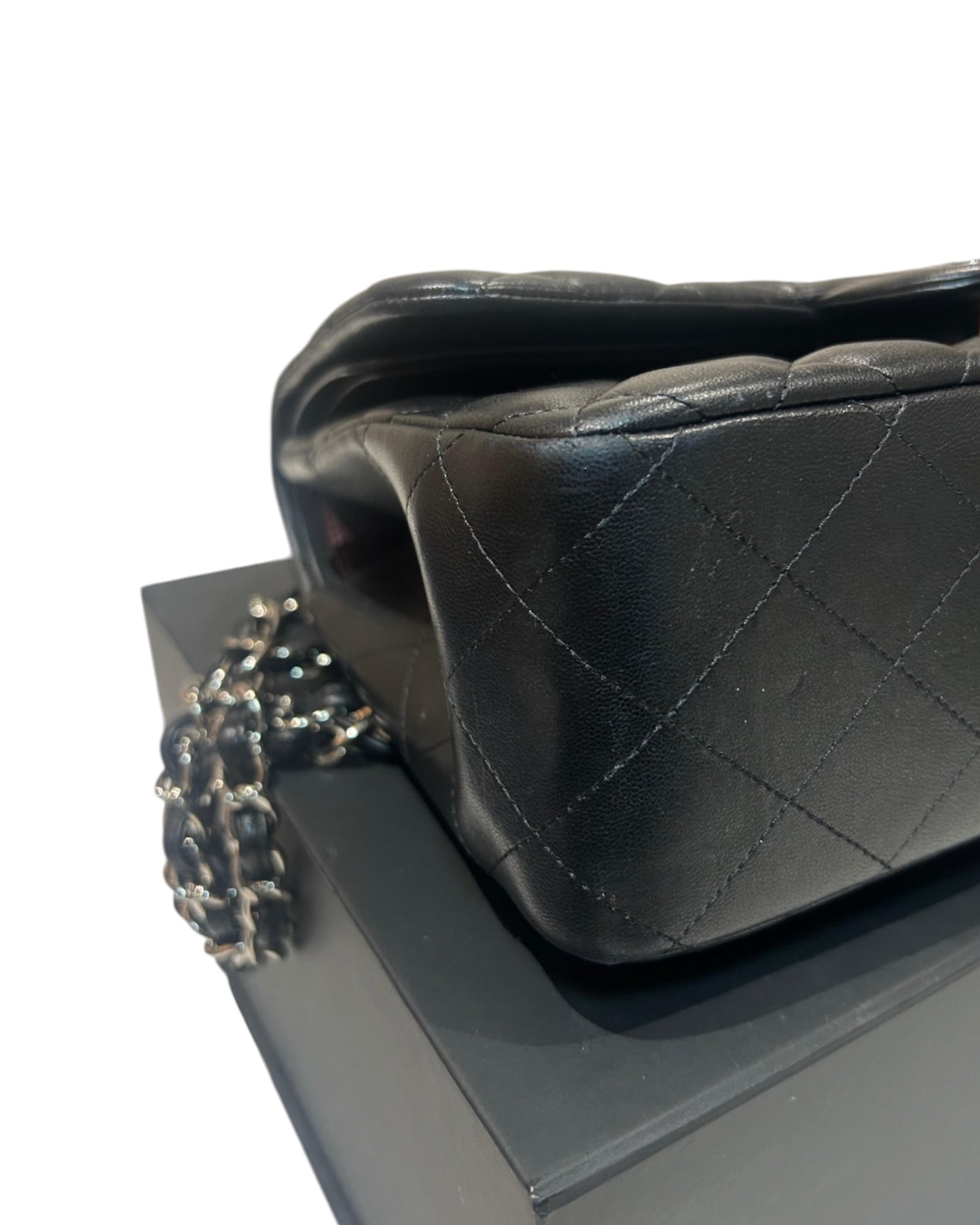 Chanel Jumbo Classic Flap Bag – Lambskin, Silver Hardware - The Luxury Savvy