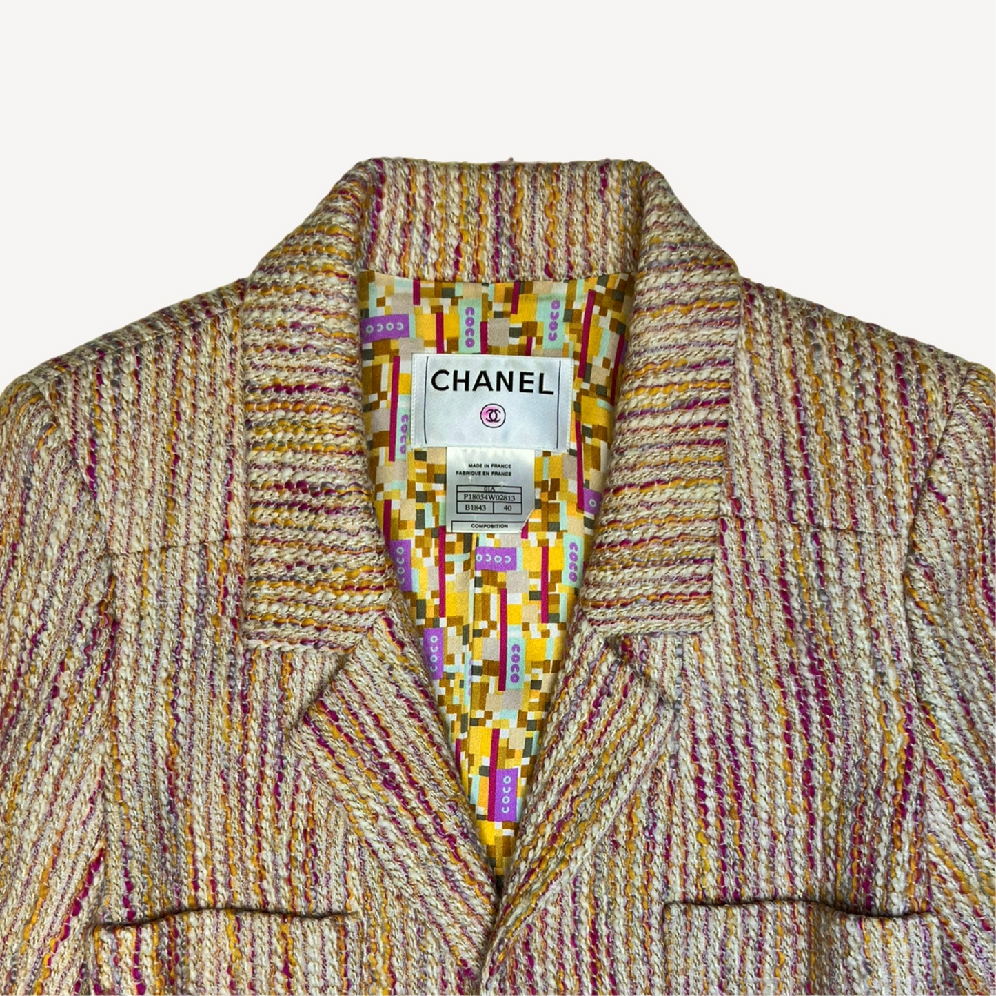 CHANEL VINTAGE LESAGE TWEED JACKET