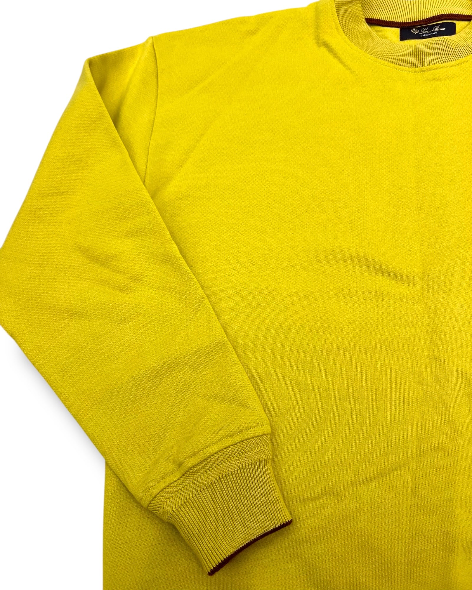 Loro Piana Yellow Cotton Sweatshirt – Size M - The Luxury Savvy