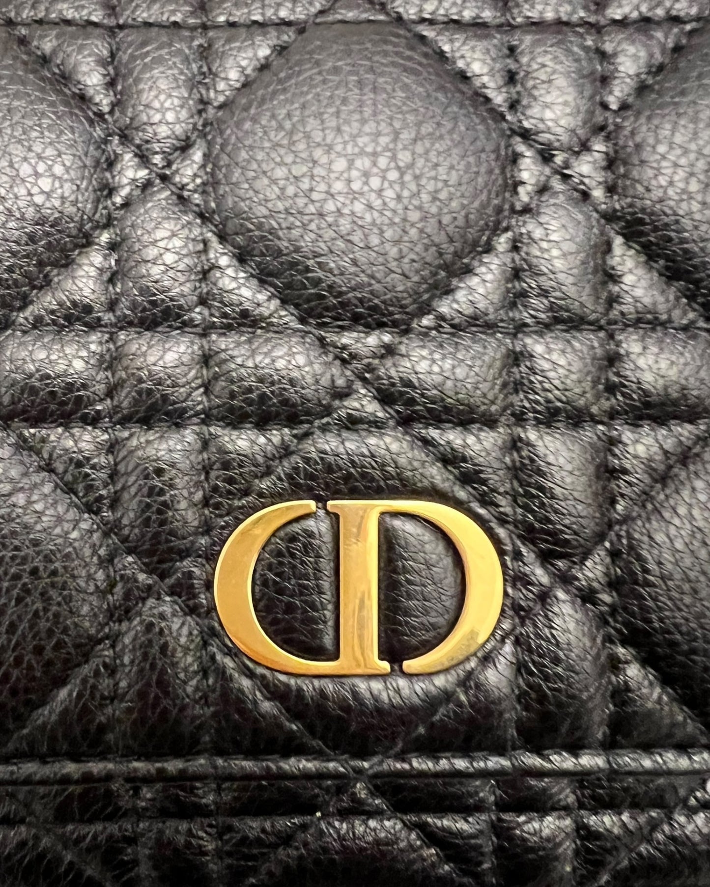 Christian Dior Small Dior Caro Wallet on Chain – Black - The Luxury Savvy