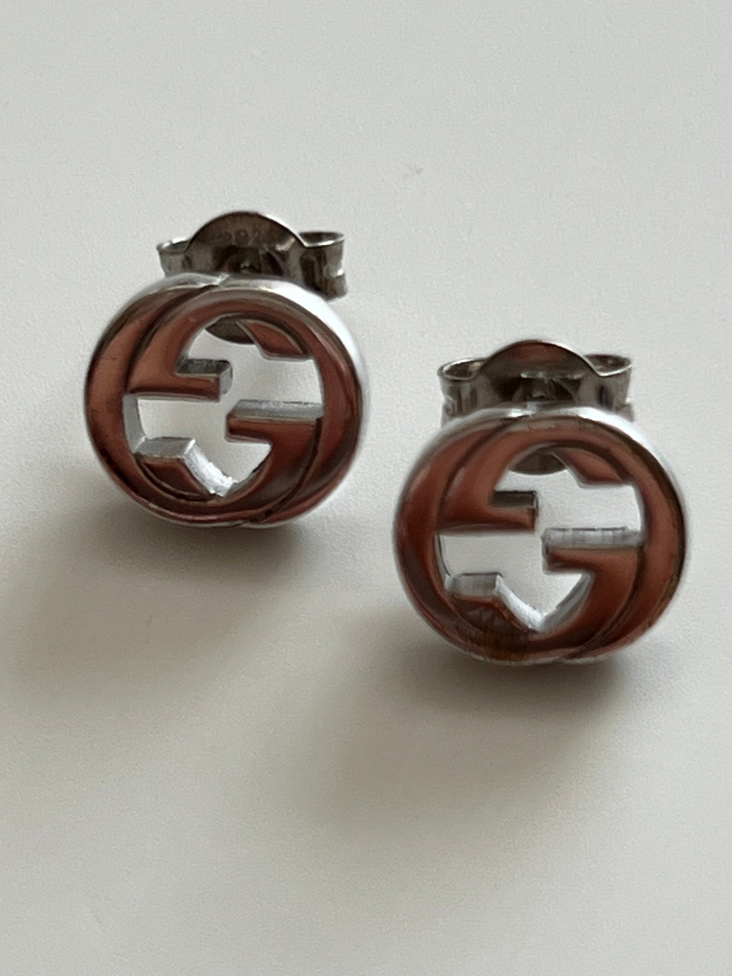 Gucci Interlocking G Silver Earrings
