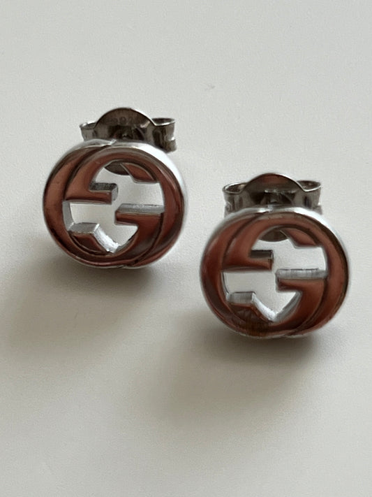 Gucci Interlocking G Silver Earrings