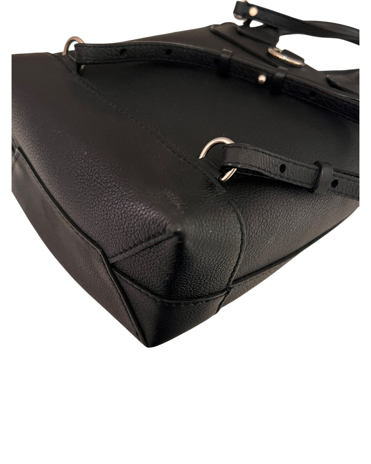 Louis Vuitton Lockme Backpack Black Leather Silver-Tone Hardware
