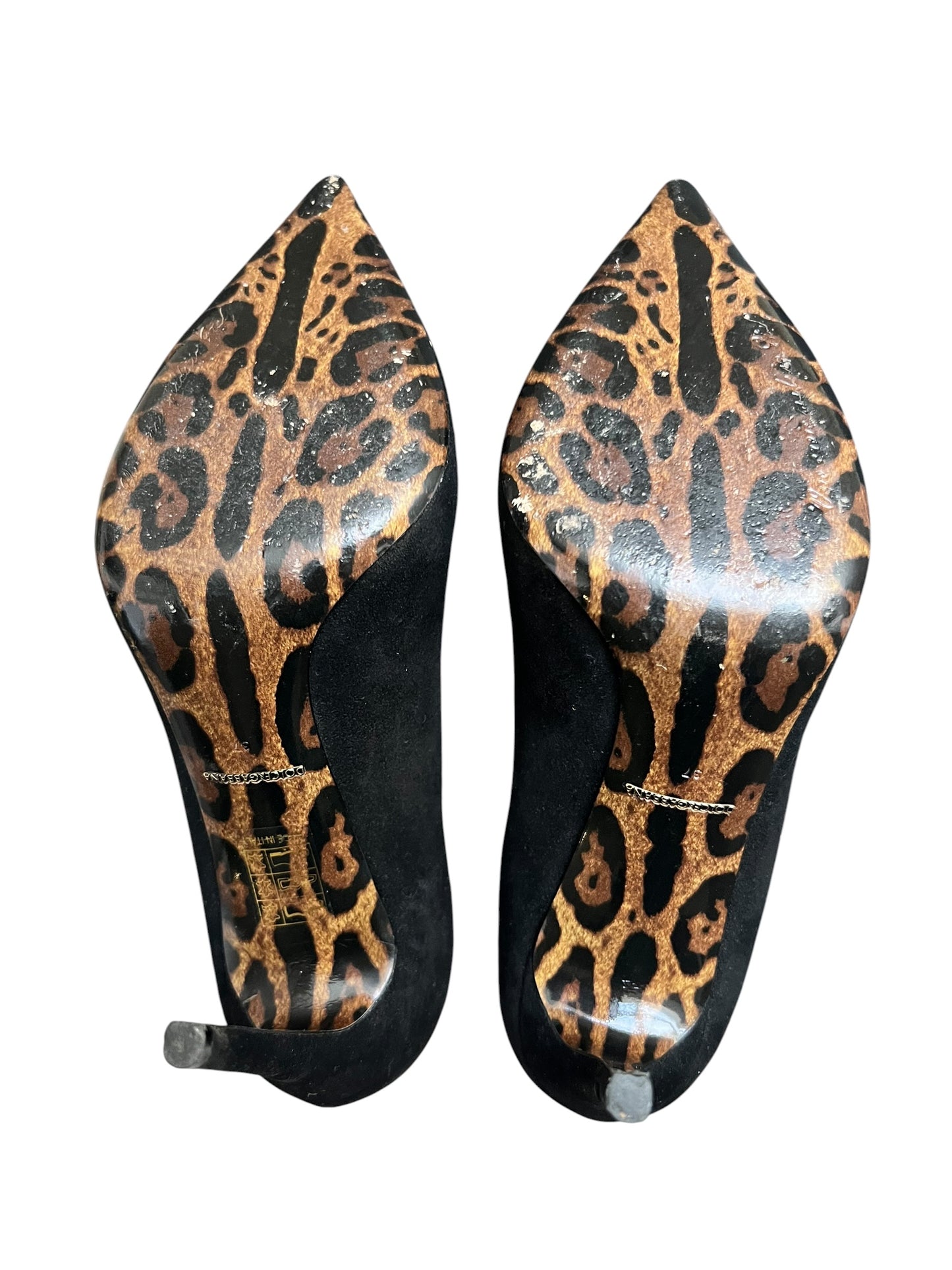 Dolce & Gabbana Black Suede Kate Pointed-Toe Pumps – Size 37
