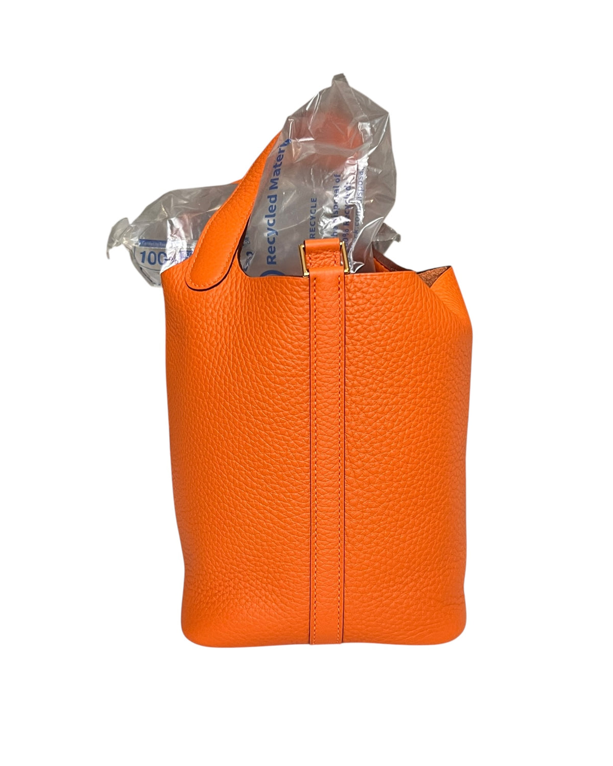 Hermès Picotin 18 Orange H Taurillon Clemence Gold Hardware