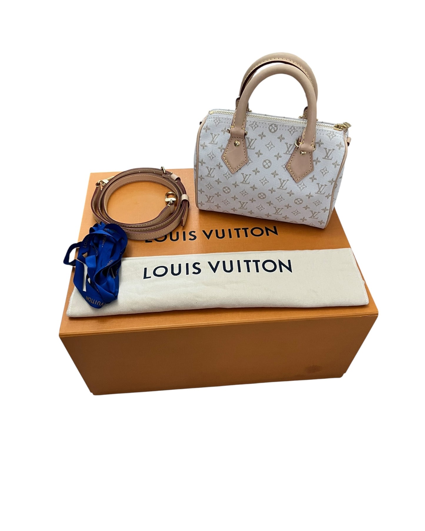 Louis Vuitton Speedy Bandoulière 20 – Mastic Cream Monogram - The Luxury Savvy