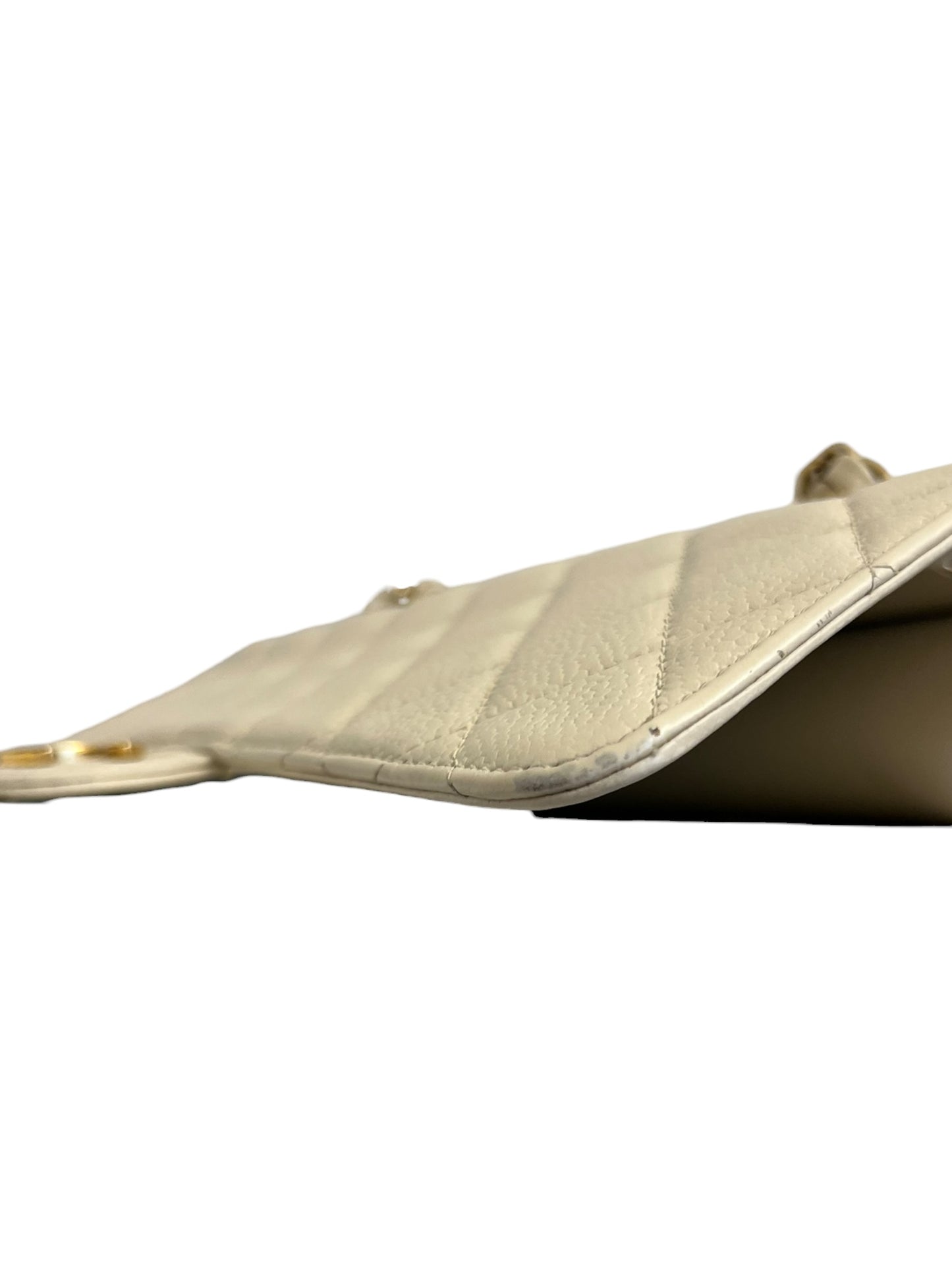 CHANEL Vintage Classic Double Flap Bag | Cream Caviar Leather | 24k Gold Plated Hardware - The Luxury Savvy