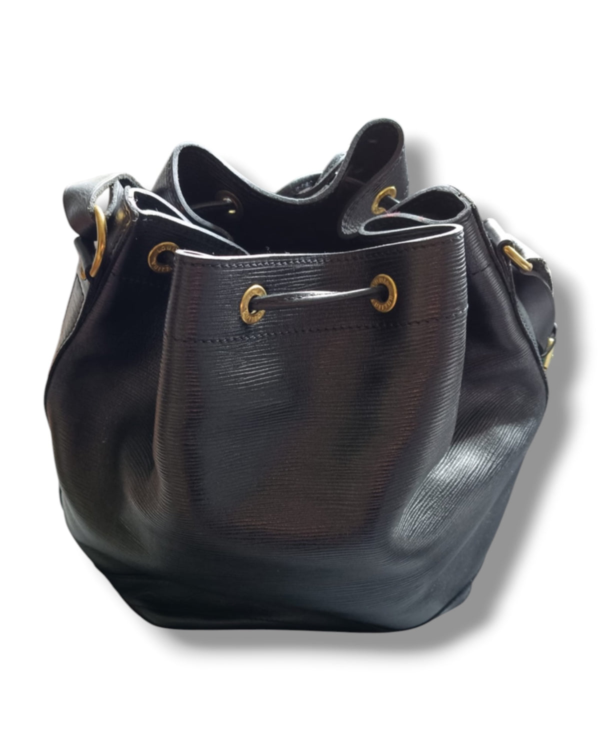 Louis Vuitton Vintage Noé Bucket Bag Black Epi Leather Gold-Tone Hardware