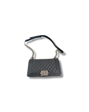 Chanel Medium Boy Flap Bag Black Quilted Calfskin
