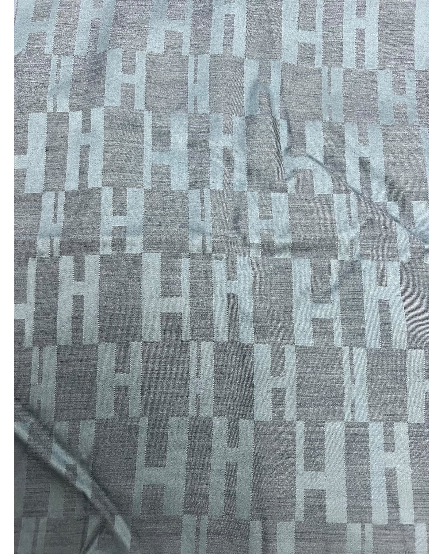 Hermès H Logo Silk Scarf – Blue