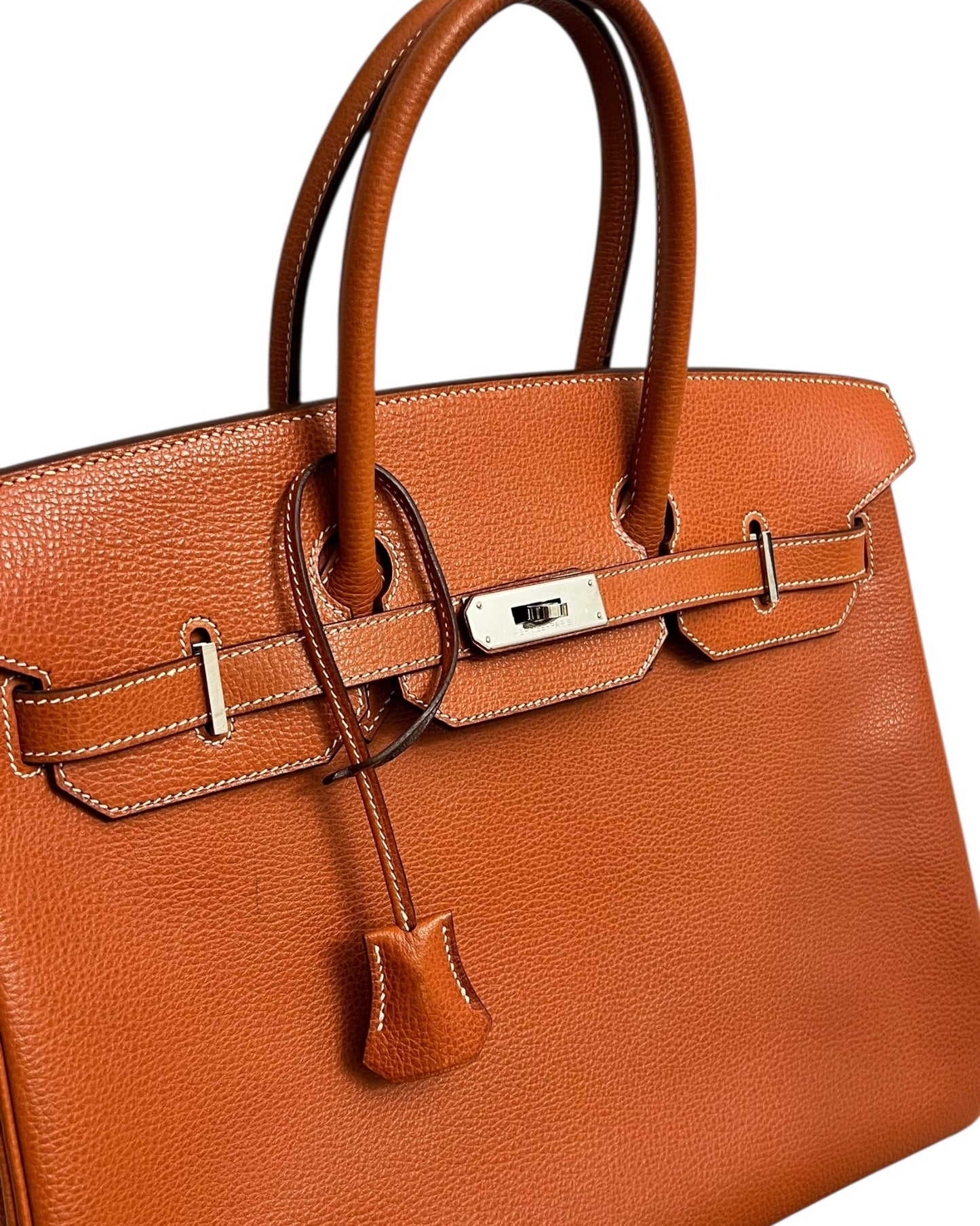 Hermès Birkin 35 Brique Togo with Palladium Hardware (2006) – Full Set