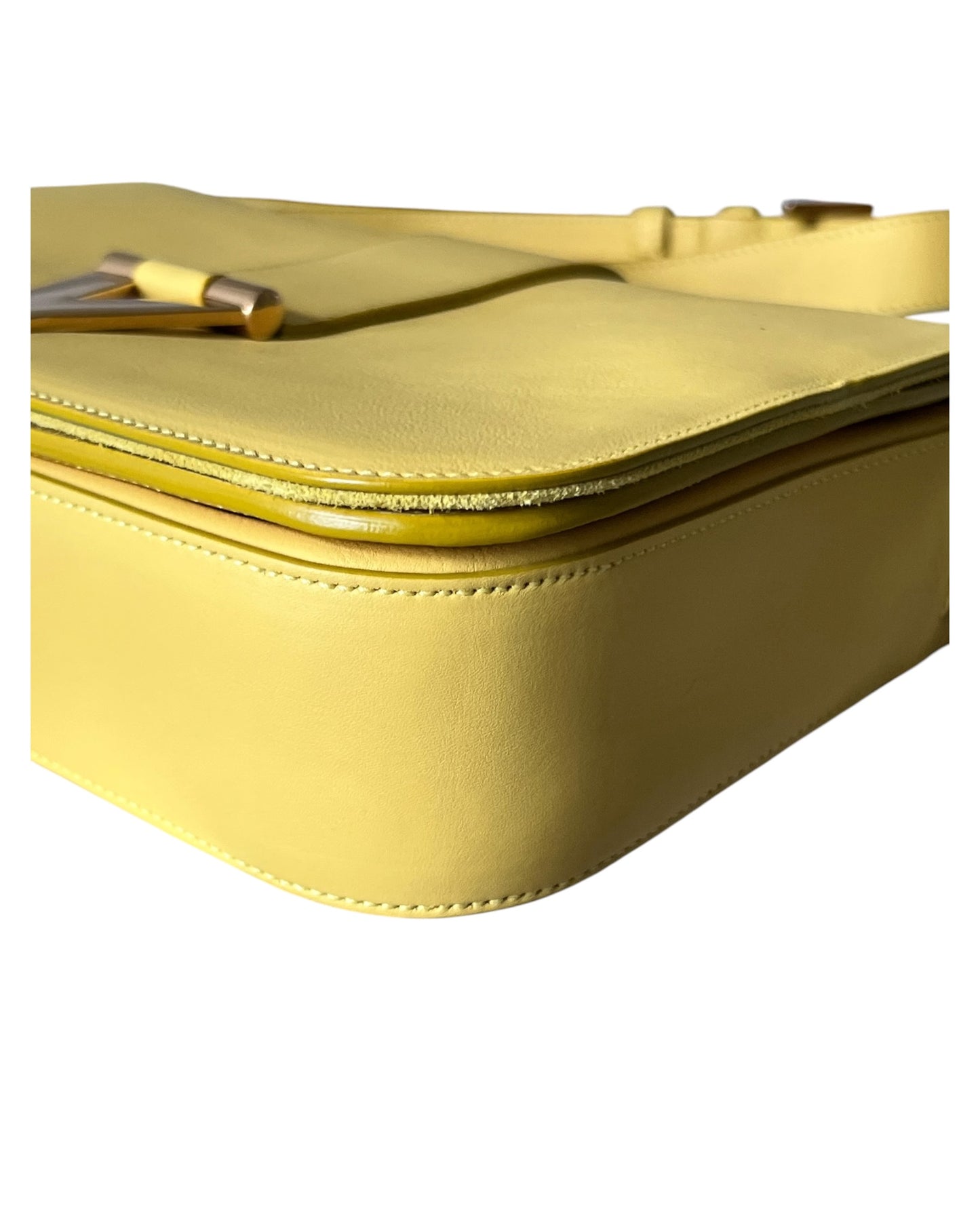Saint Laurent Crossbody Bag - Yellow - Gold Hardware