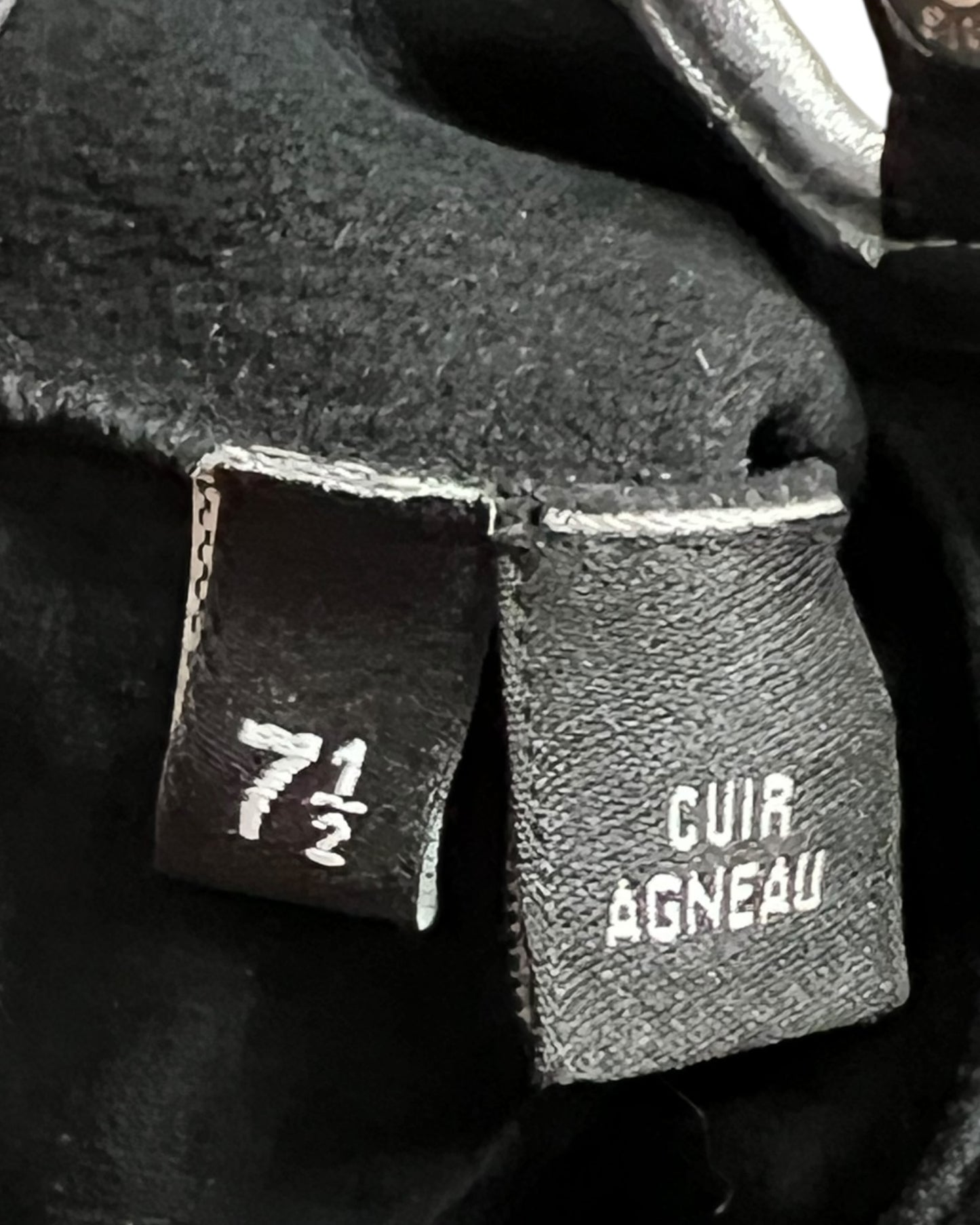 Chanel Leather Gloves Black Classic CC Logo Winter Gloves