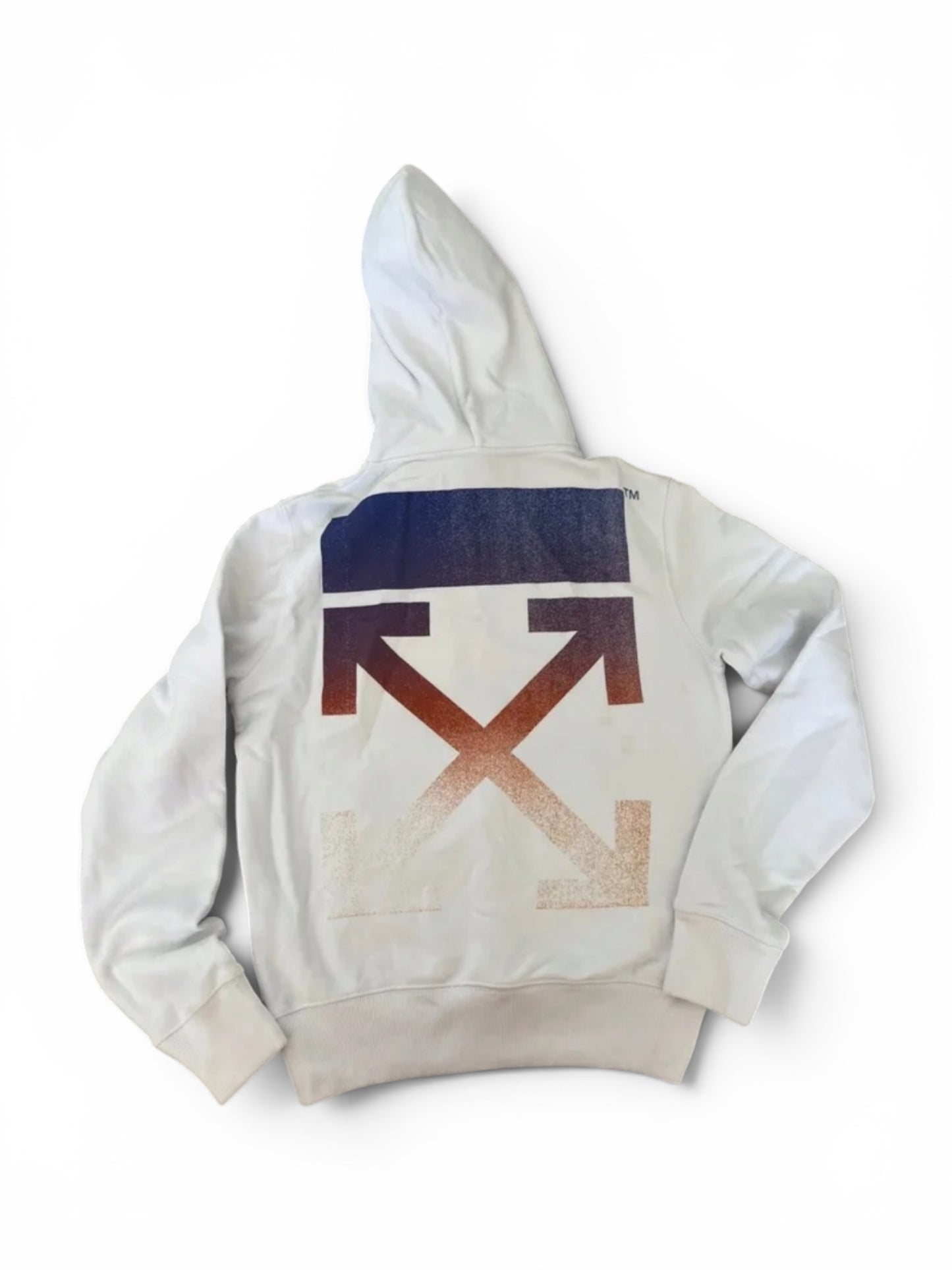 Off-White Degrade Arrow Slim Hoodie White Multi | Size XXS
