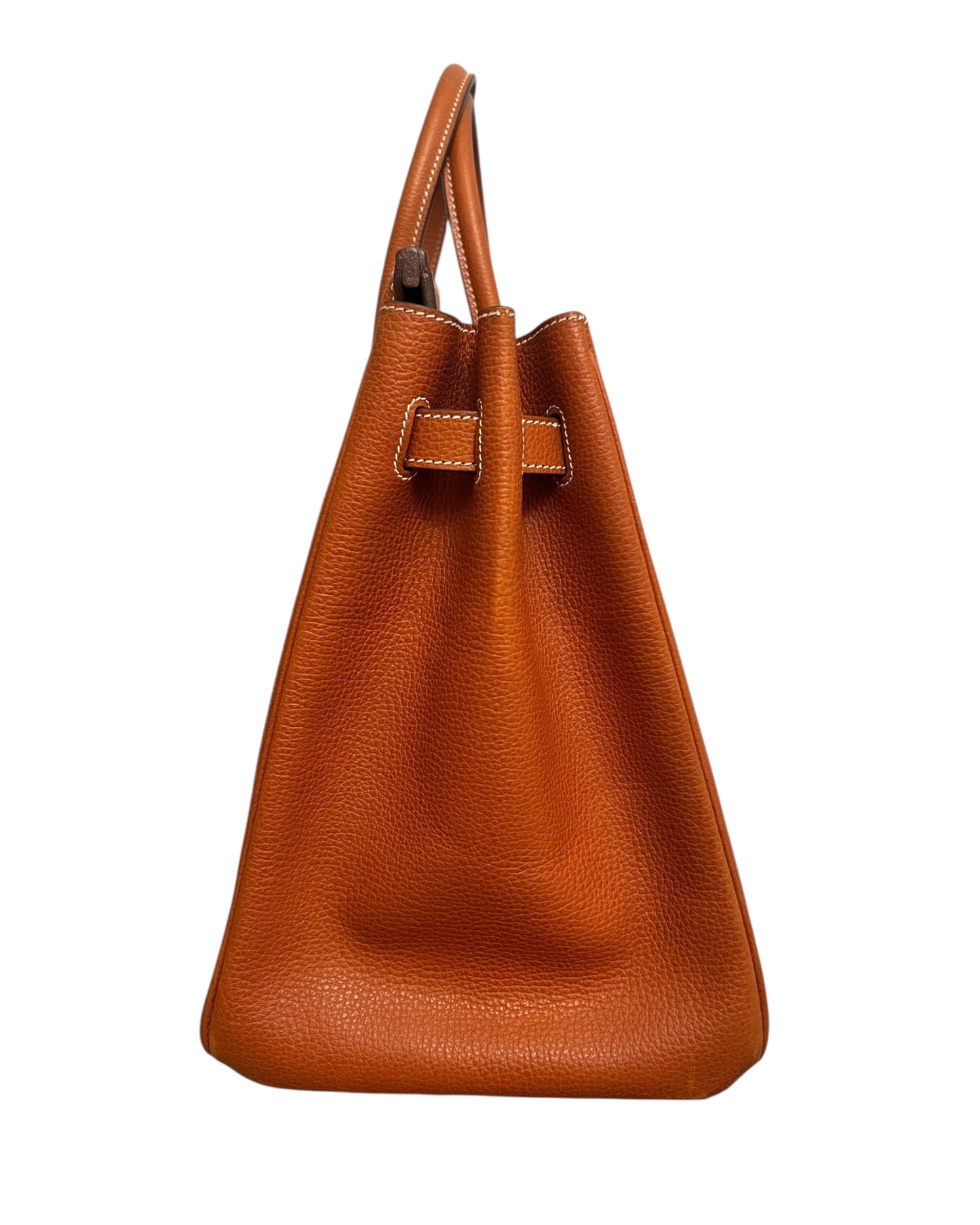 Hermès Birkin 35 Brique Togo with Palladium Hardware (2006) – Full Set