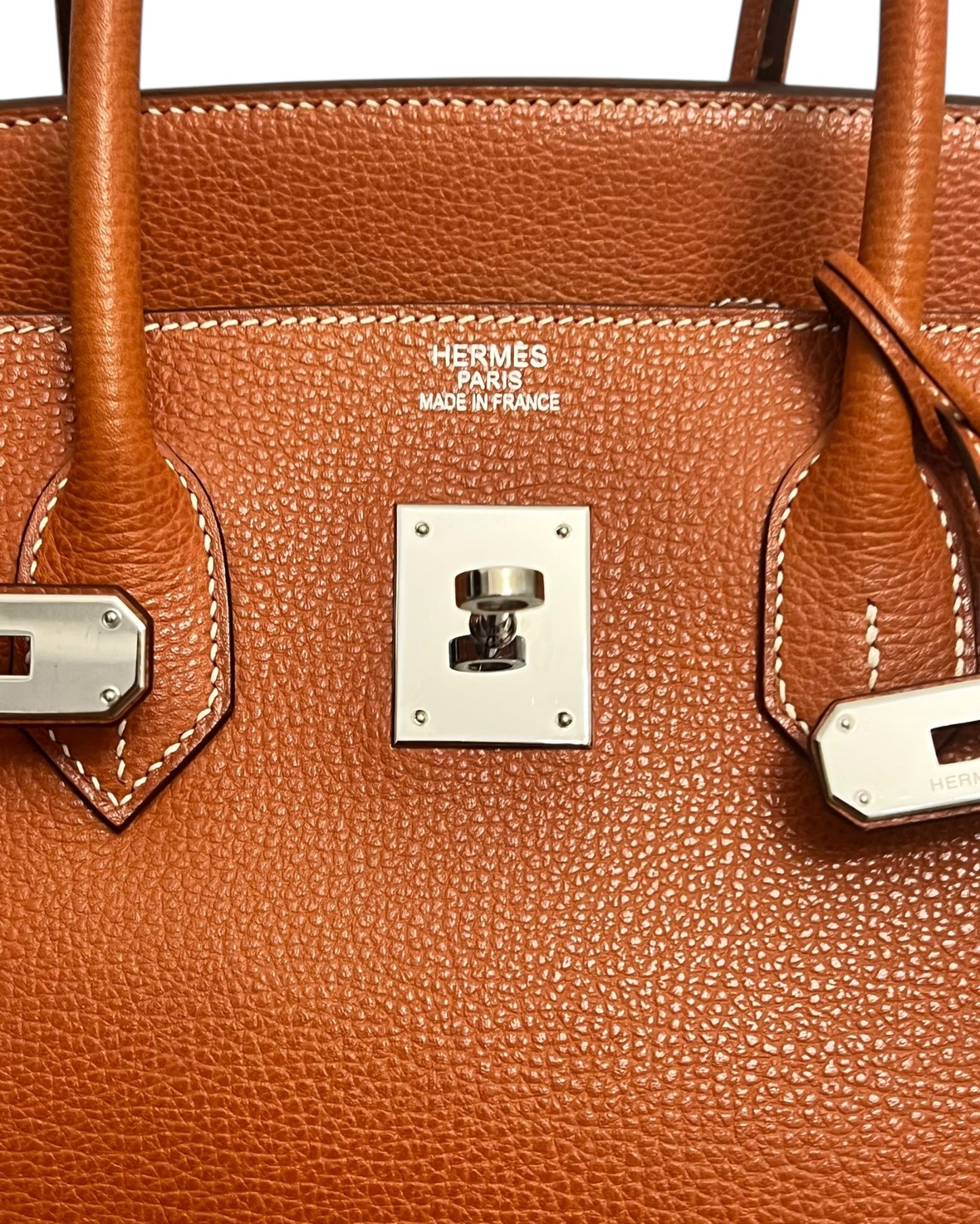 Hermès Birkin 35 Brique Togo with Palladium Hardware (2006) – Full Set